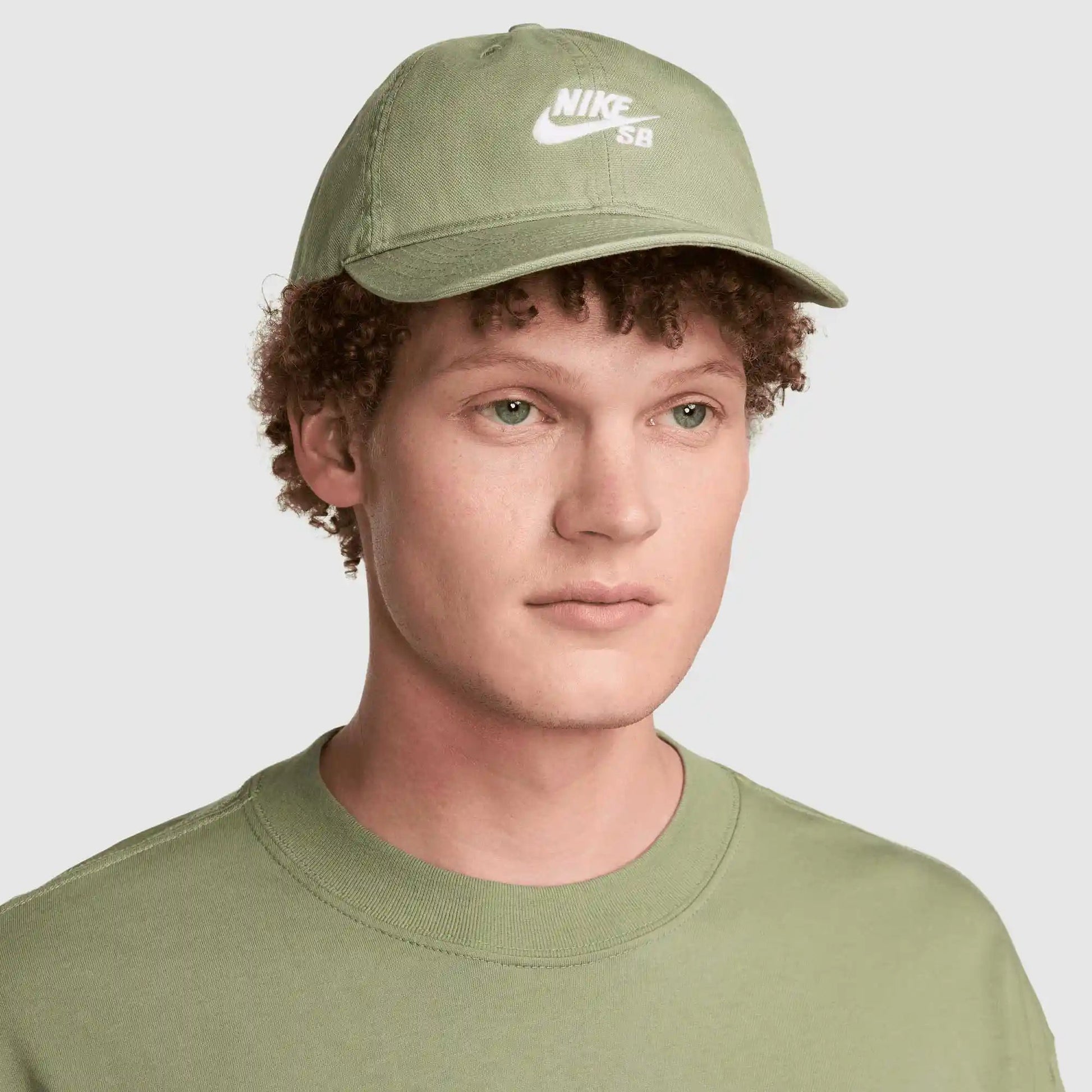 Nike SB Club Cap, oil green/white - Tiki Room Skateboards - 4