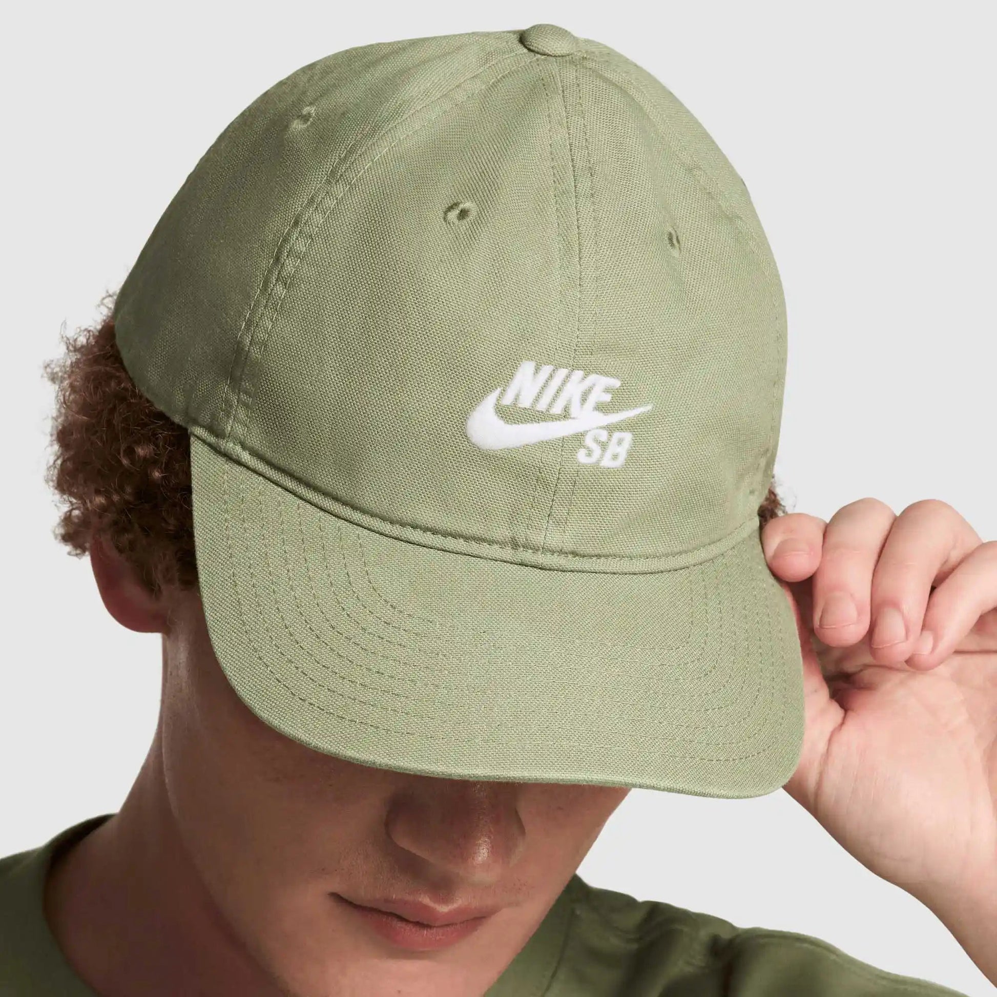 Nike SB Club Cap, oil green/white - Tiki Room Skateboards - 1