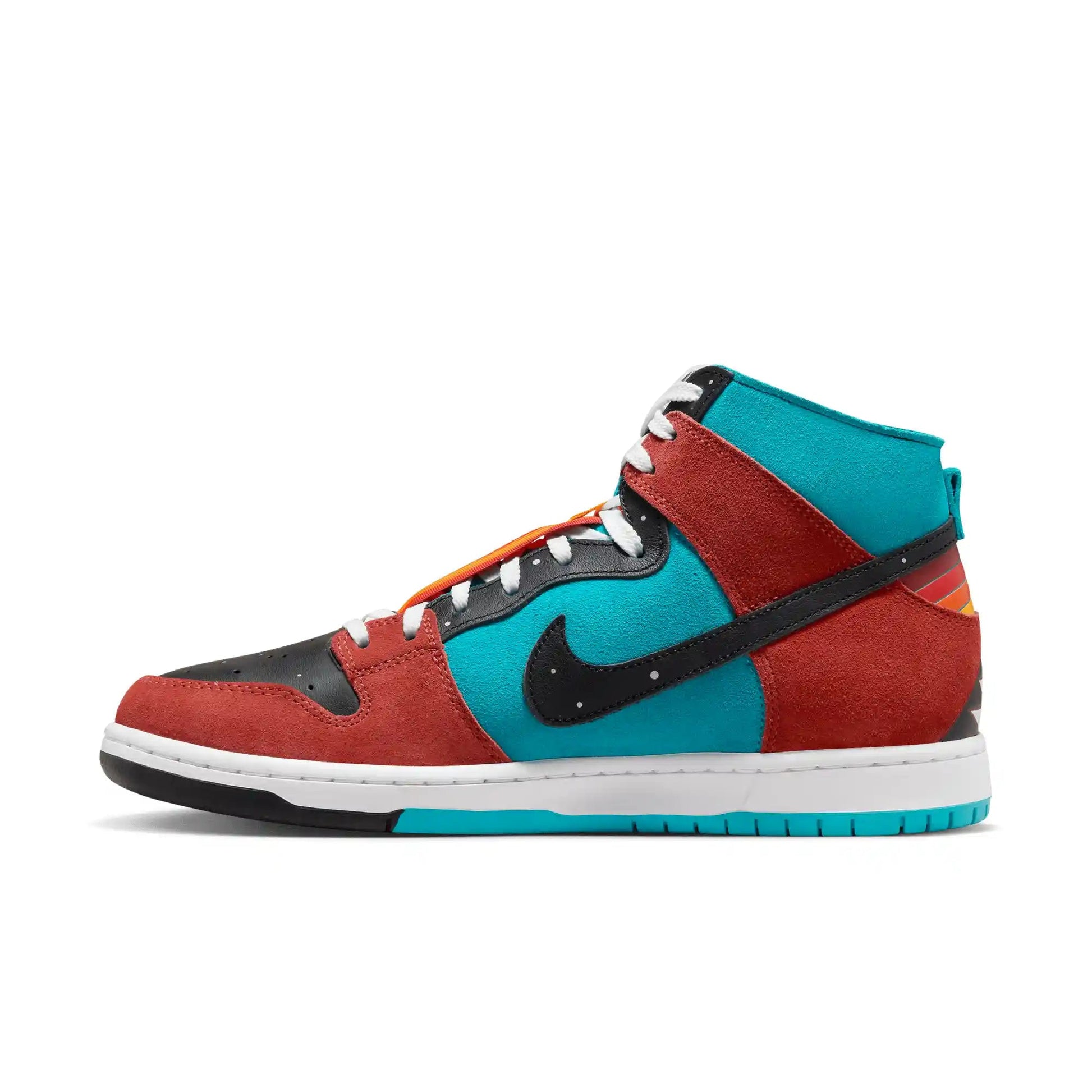 Nike SB Dunk High Decon Di'Orr, turquoise blue/black-rugged orange - Tiki Room Skateboards - 7