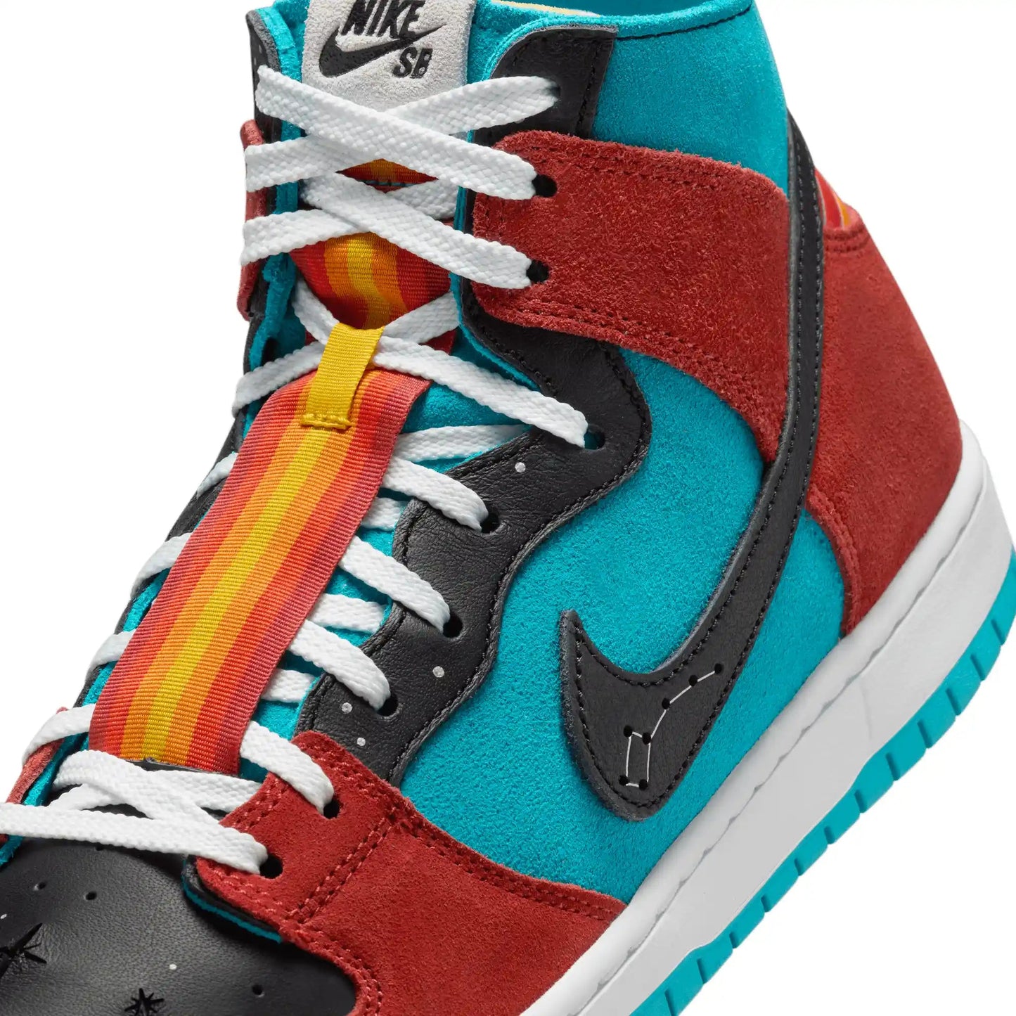 Nike SB Dunk High Decon Di'Orr, turquoise blue/black-rugged orange - Tiki Room Skateboards - 10