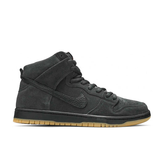 Nike SB Dunk High Pro ISO Smoke Grey, dk smoke grey/black - dk smoke grey - white - Tiki Room Skateboards - 1