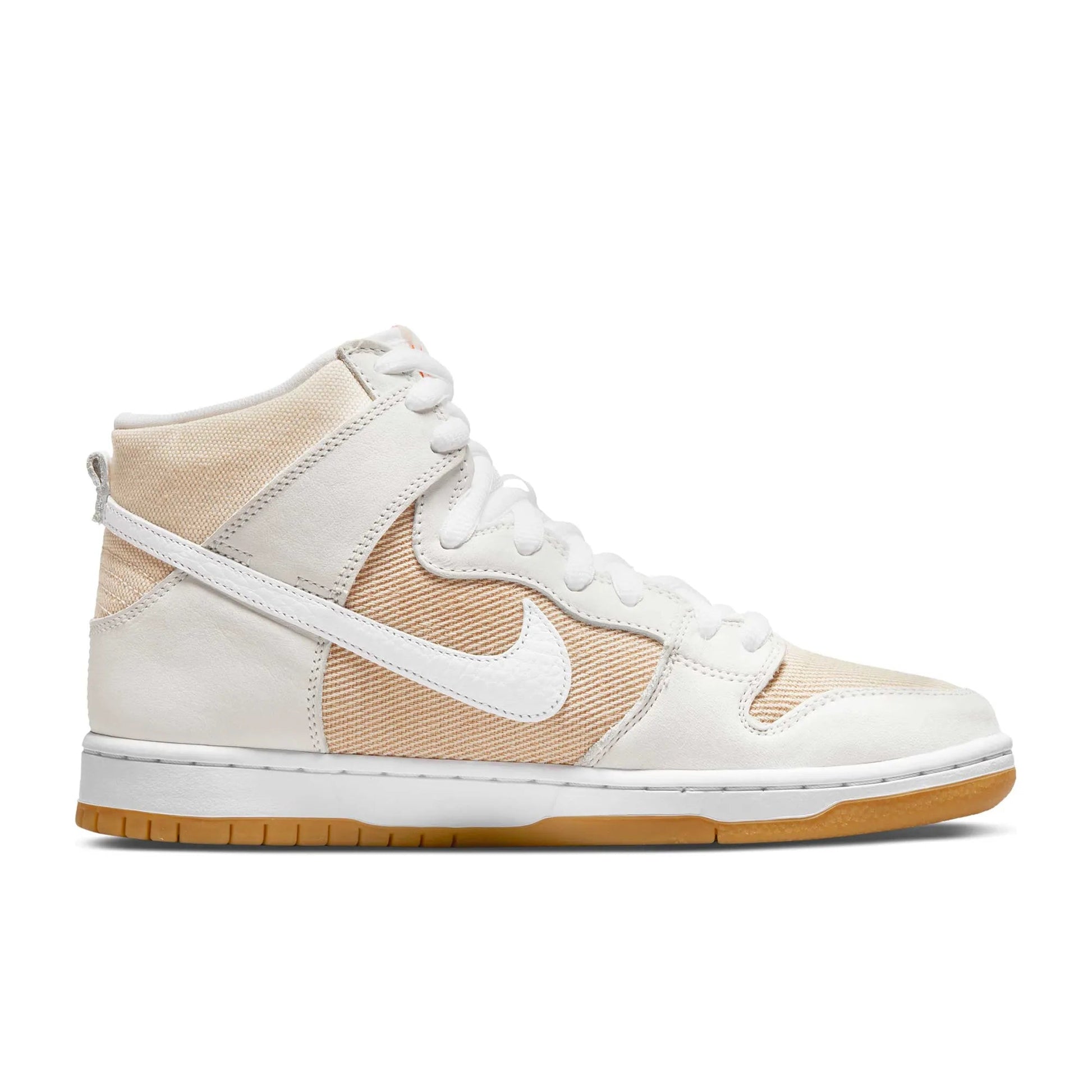 Nike SB Dunk High Pro, natural/white - natural - natural - Tiki Room Skateboards - 1
