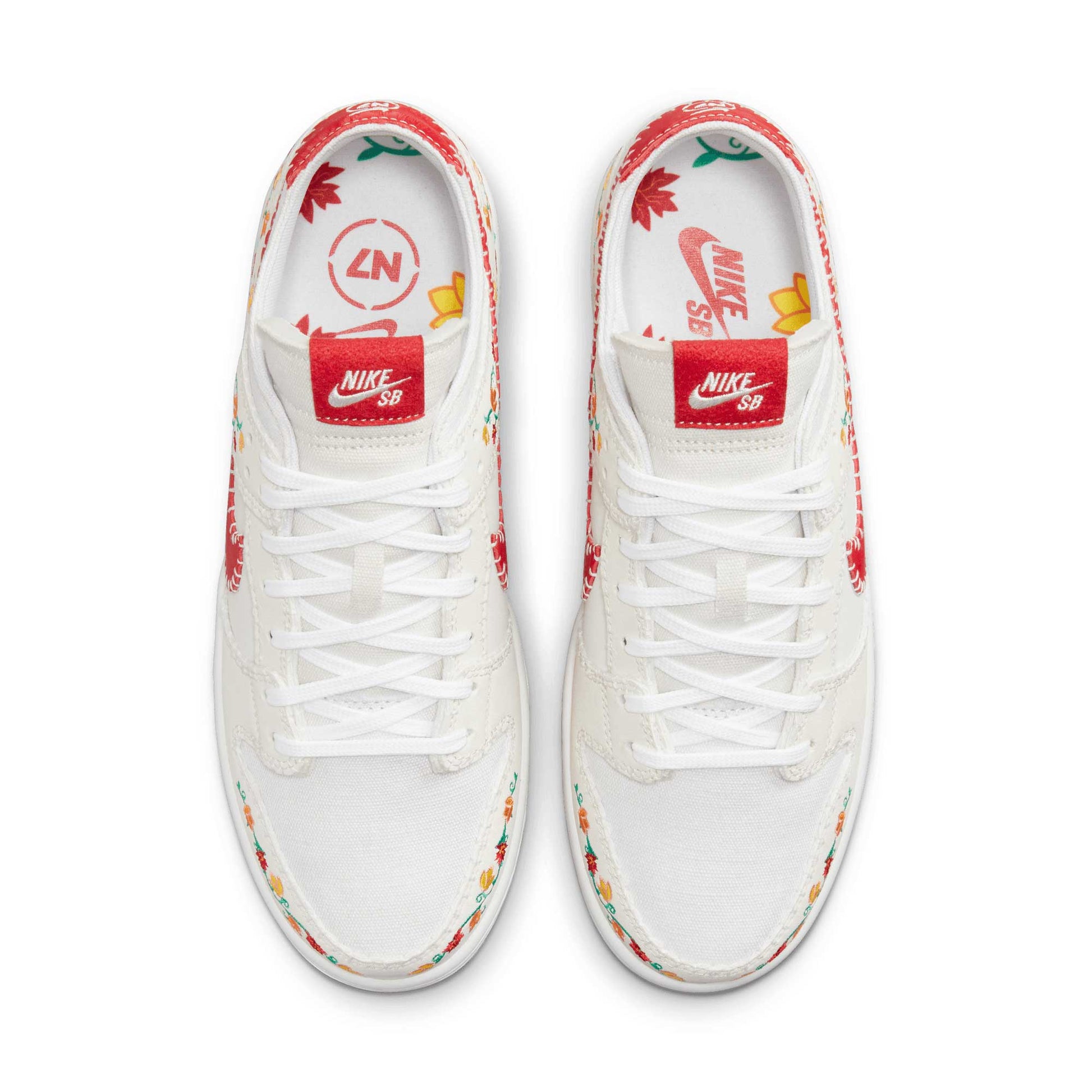 Nike SB Dunk Low Decon N7, opti yellow/university red - Tiki Room Skateboards - 5