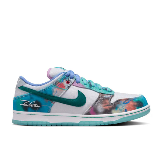 Nike SB Dunk Low OG Futura, bleached aqua/geode teal - white - Tiki Room Skateboards - 1