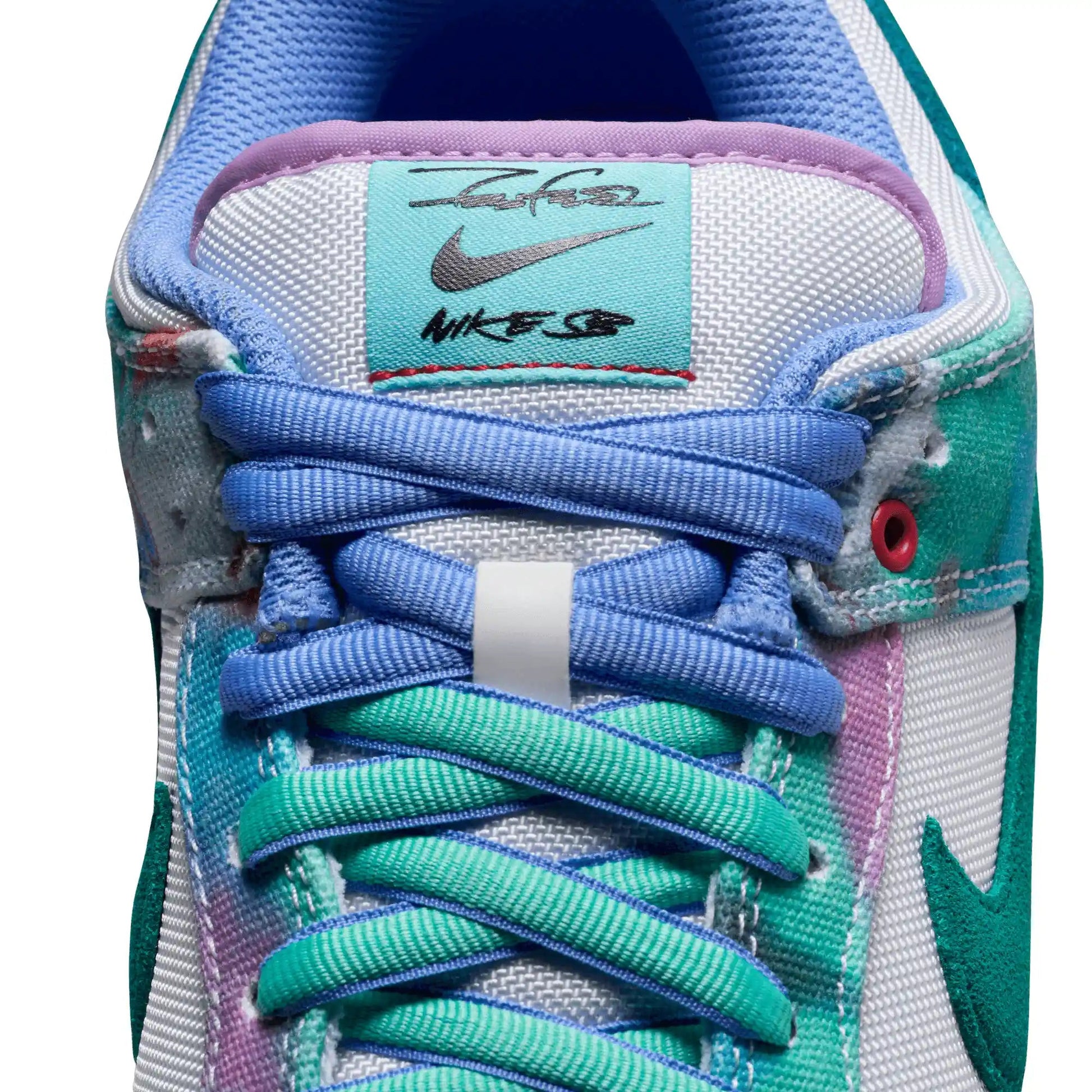 Nike SB Dunk Low OG Futura, bleached aqua/geode teal - white - Tiki Room Skateboards - 8