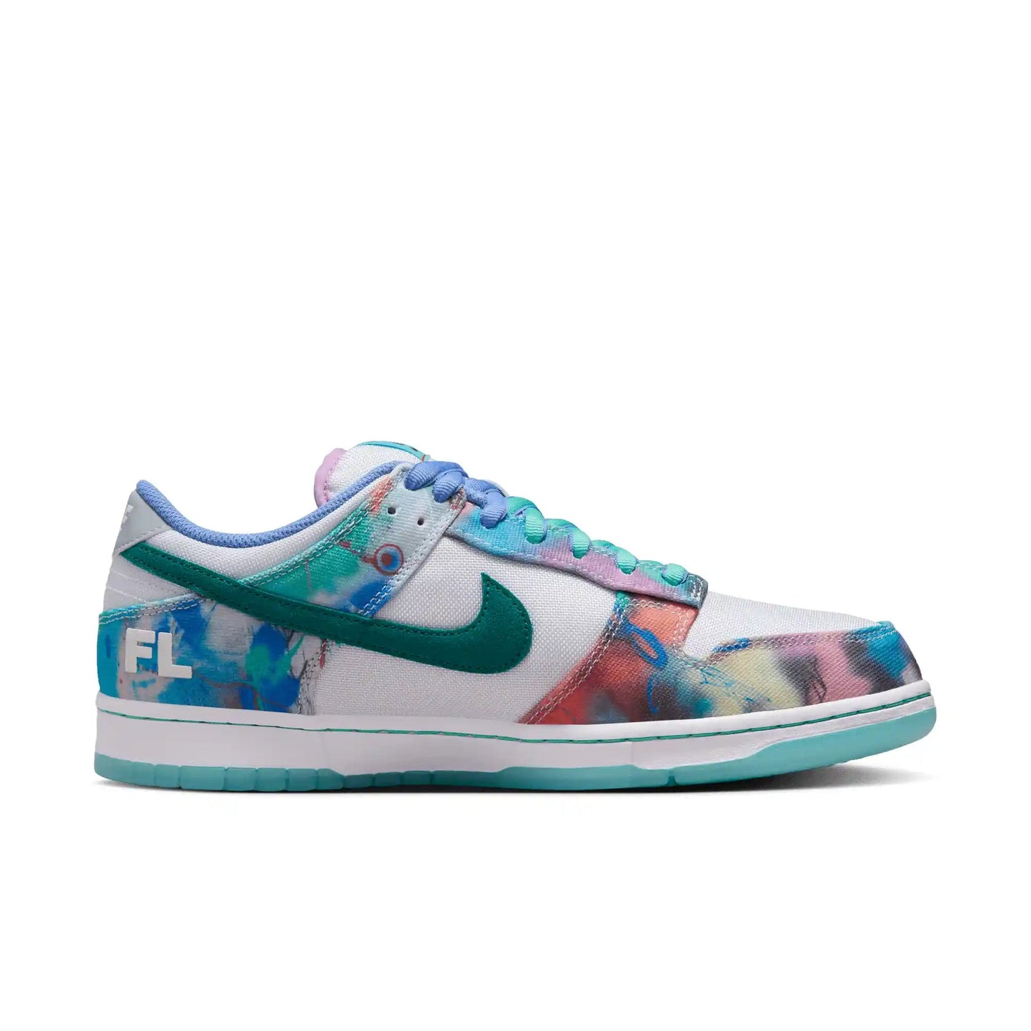 Nike SB Dunk Low OG Futura, bleached aqua/geode teal - white - Tiki Room Skateboards - 11
