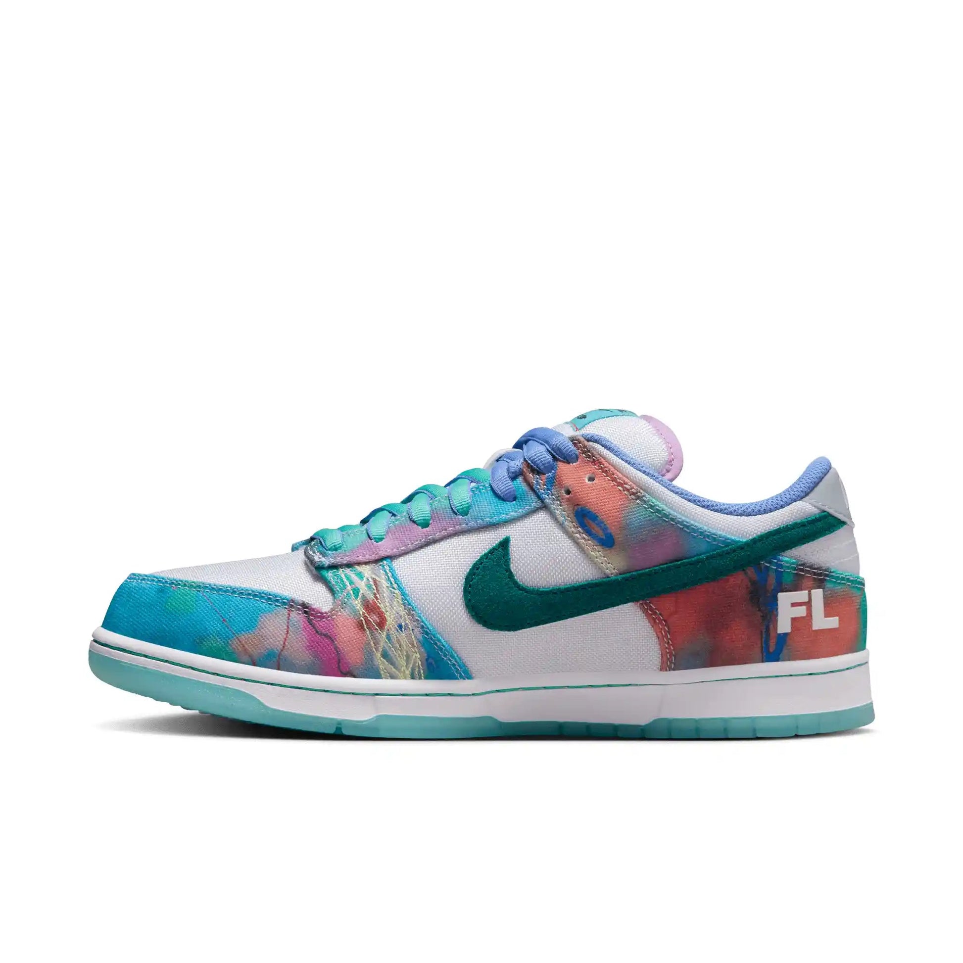 Nike SB Dunk Low OG Futura, bleached aqua/geode teal - white - Tiki Room Skateboards - 10