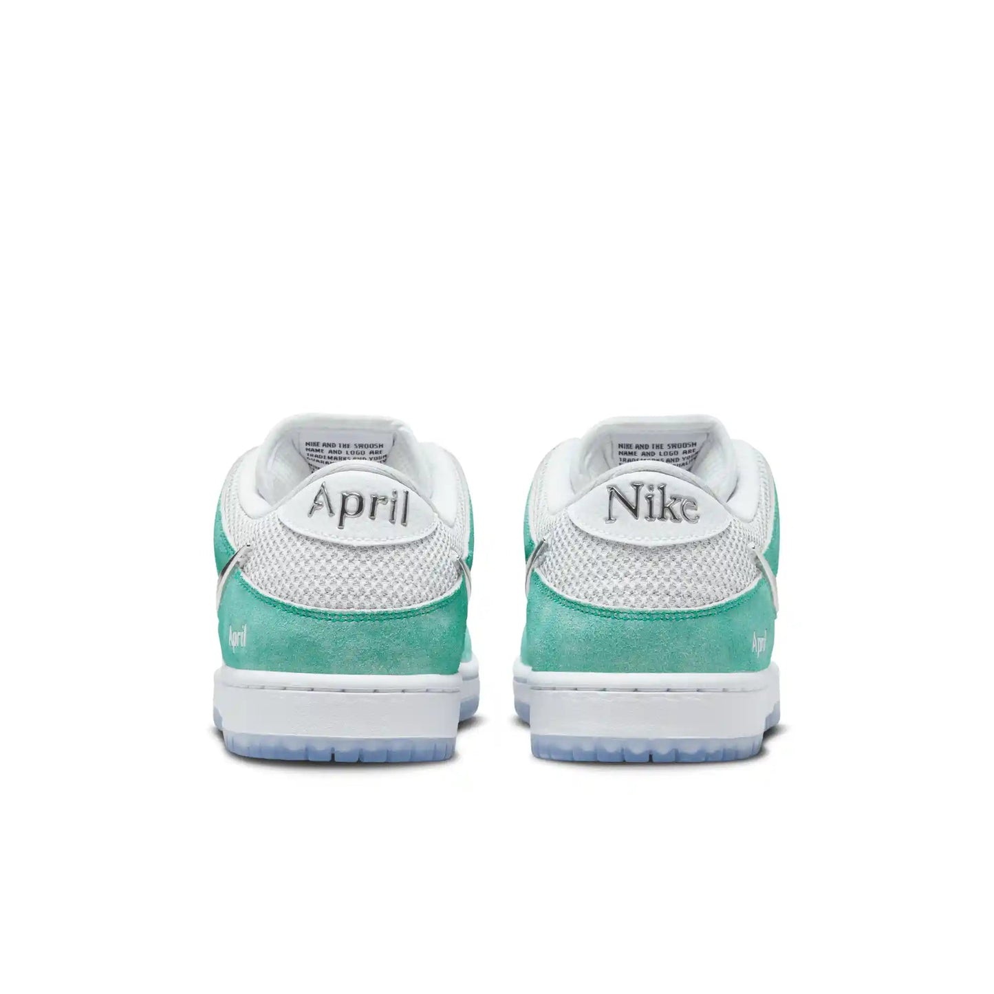 Nike SB Dunk Low Pro April, racer blue/metallic silver - white - Tiki Room Skateboards - 6