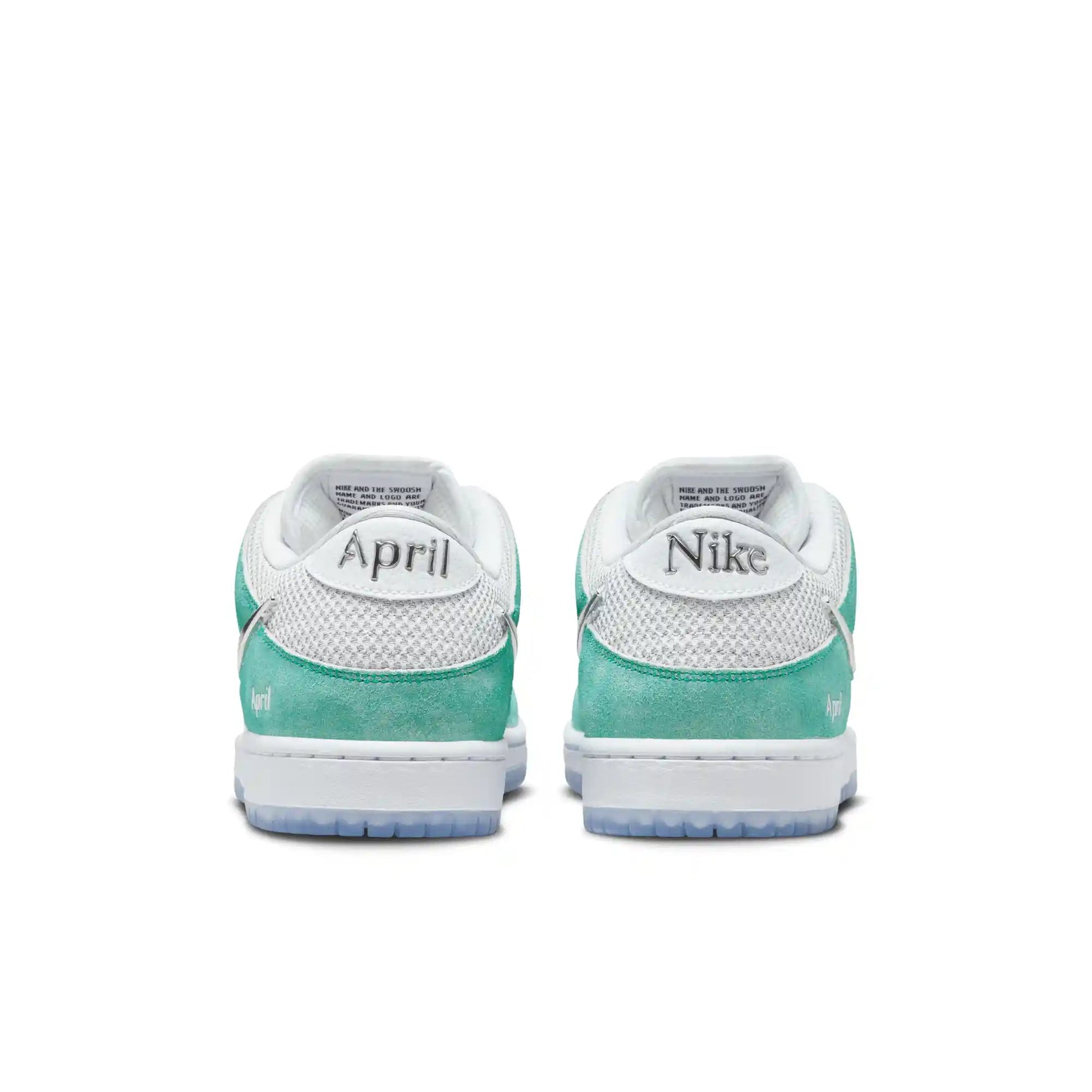 Nike SB Dunk Low Pro April, racer blue/metallic silver - white - Tiki Room Skateboards - 6