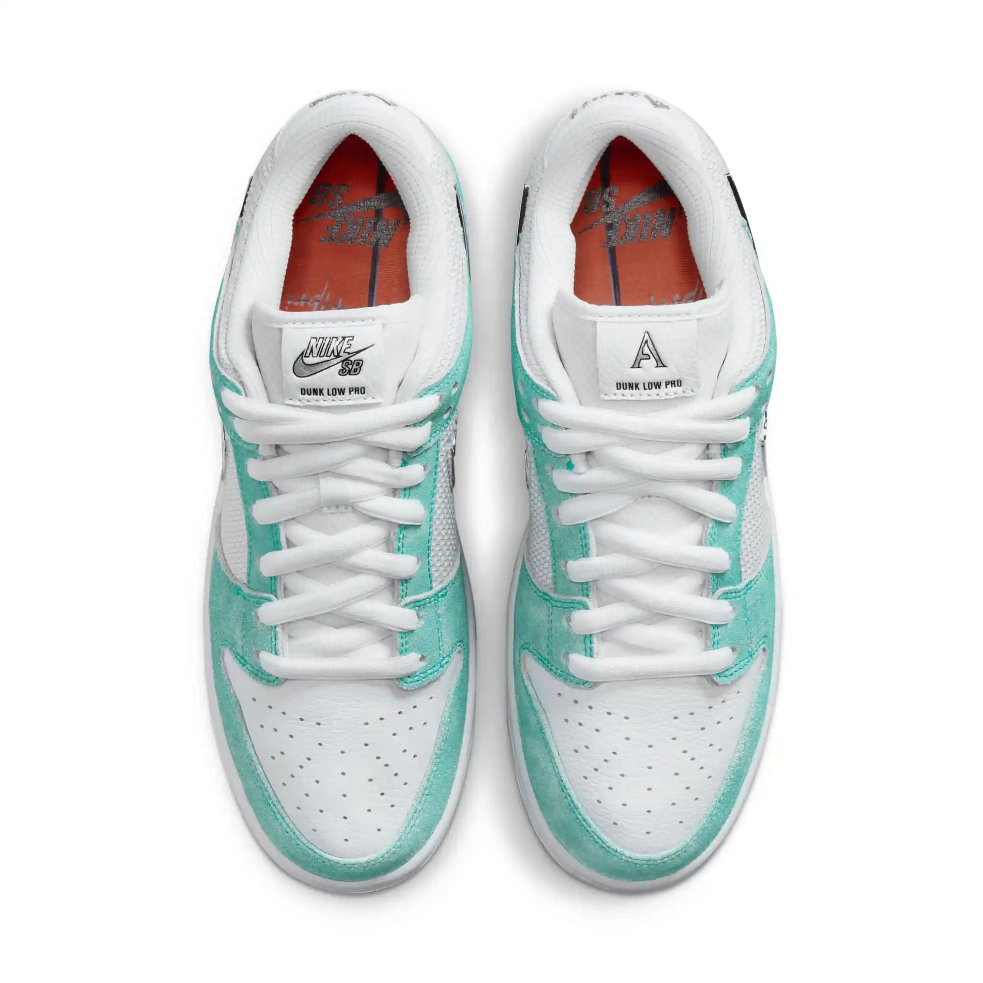 Nike SB Dunk Low Pro April, racer blue/metallic silver - white - Tiki Room Skateboards - 3