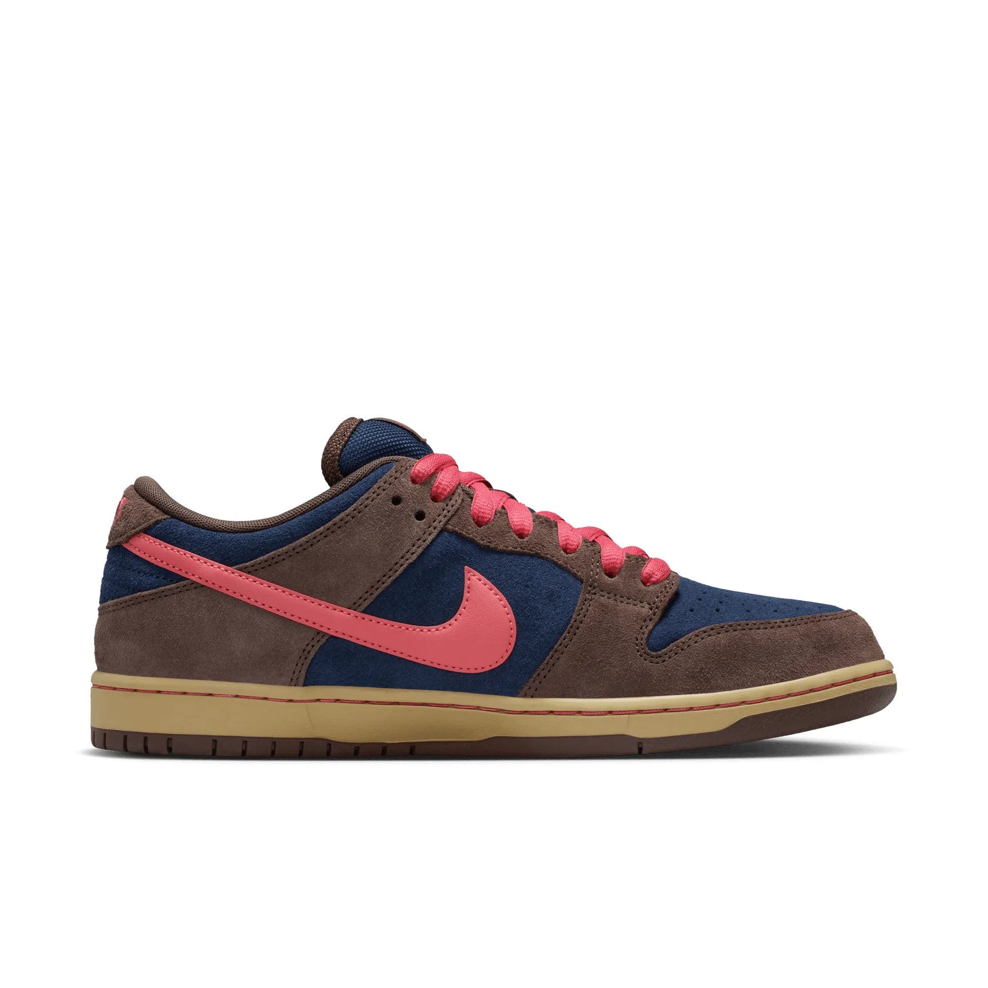 Nike SB Dunk Low Pro, baroque brown/adobe - midnight navy - Tiki Room Skateboards - 11