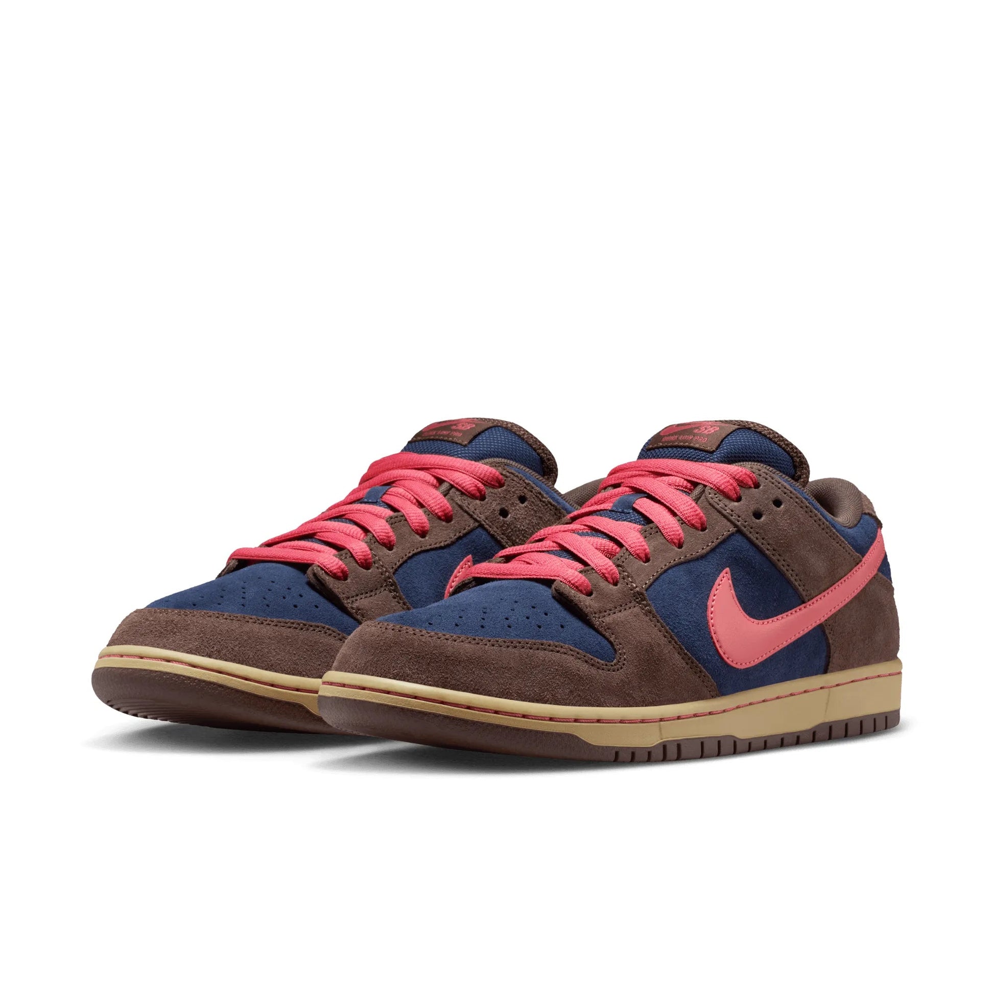 Nike SB Dunk Low Pro, baroque brown/adobe - midnight navy - Tiki Room Skateboards - 2