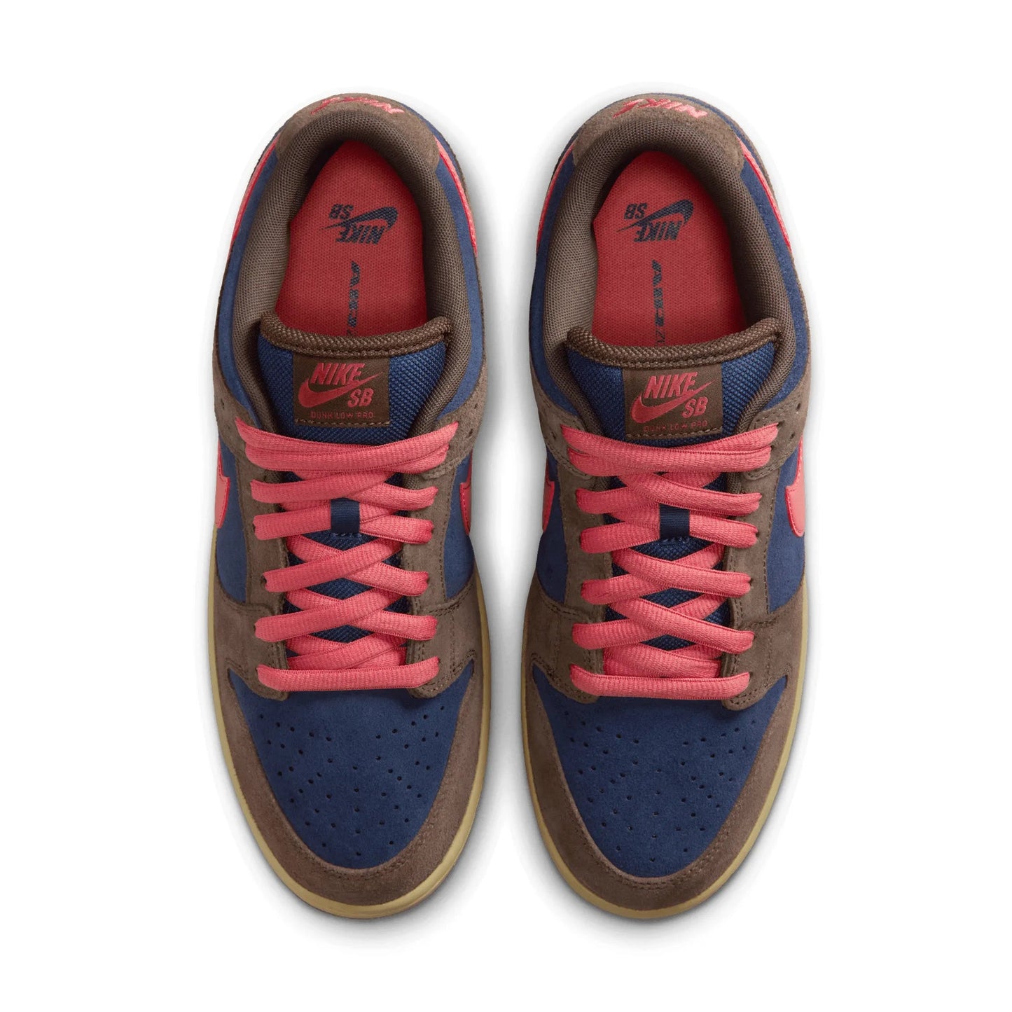 Nike SB Dunk Low Pro, baroque brown/adobe - midnight navy - Tiki Room Skateboards - 5