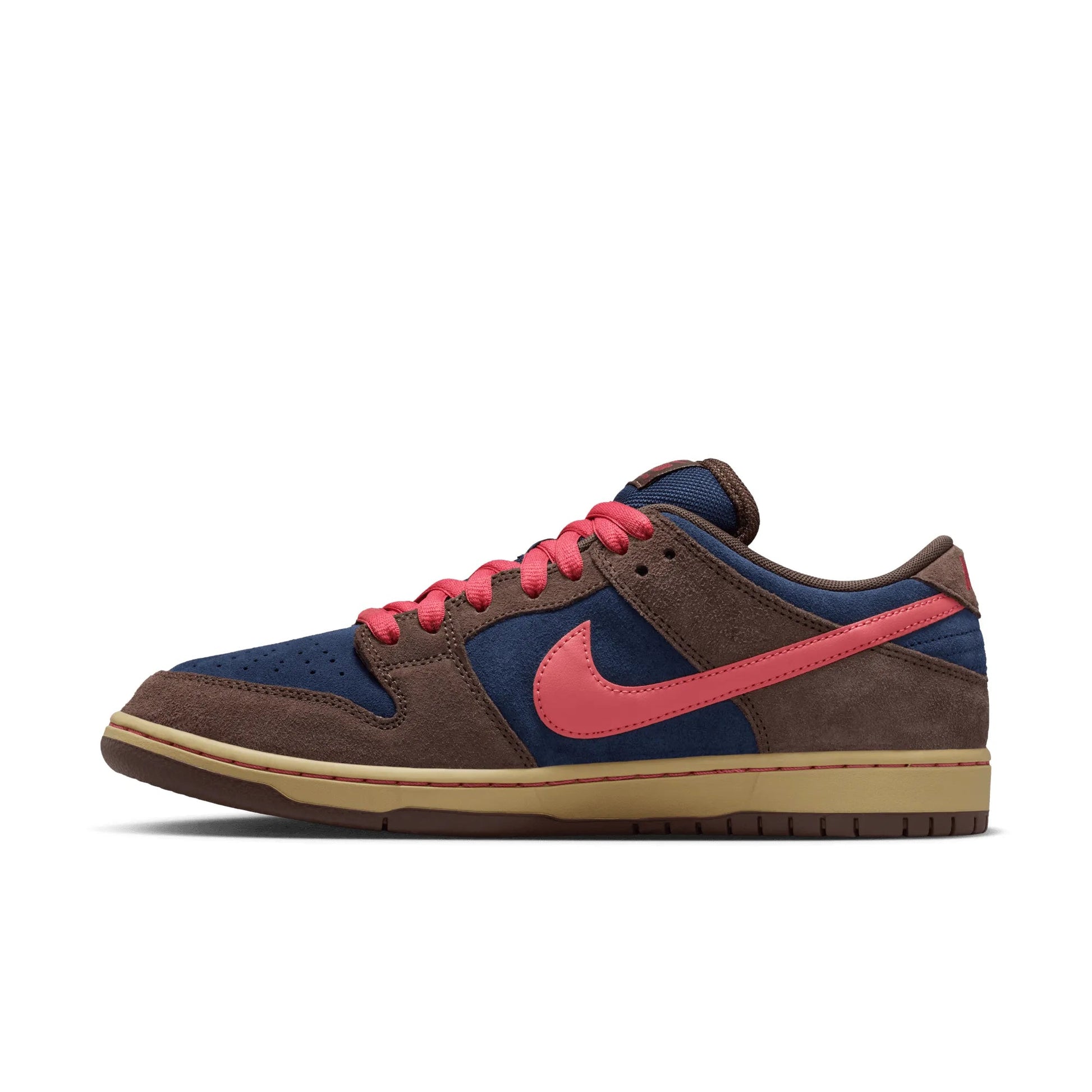 Nike SB Dunk Low Pro, baroque brown/adobe - midnight navy - Tiki Room Skateboards - 10
