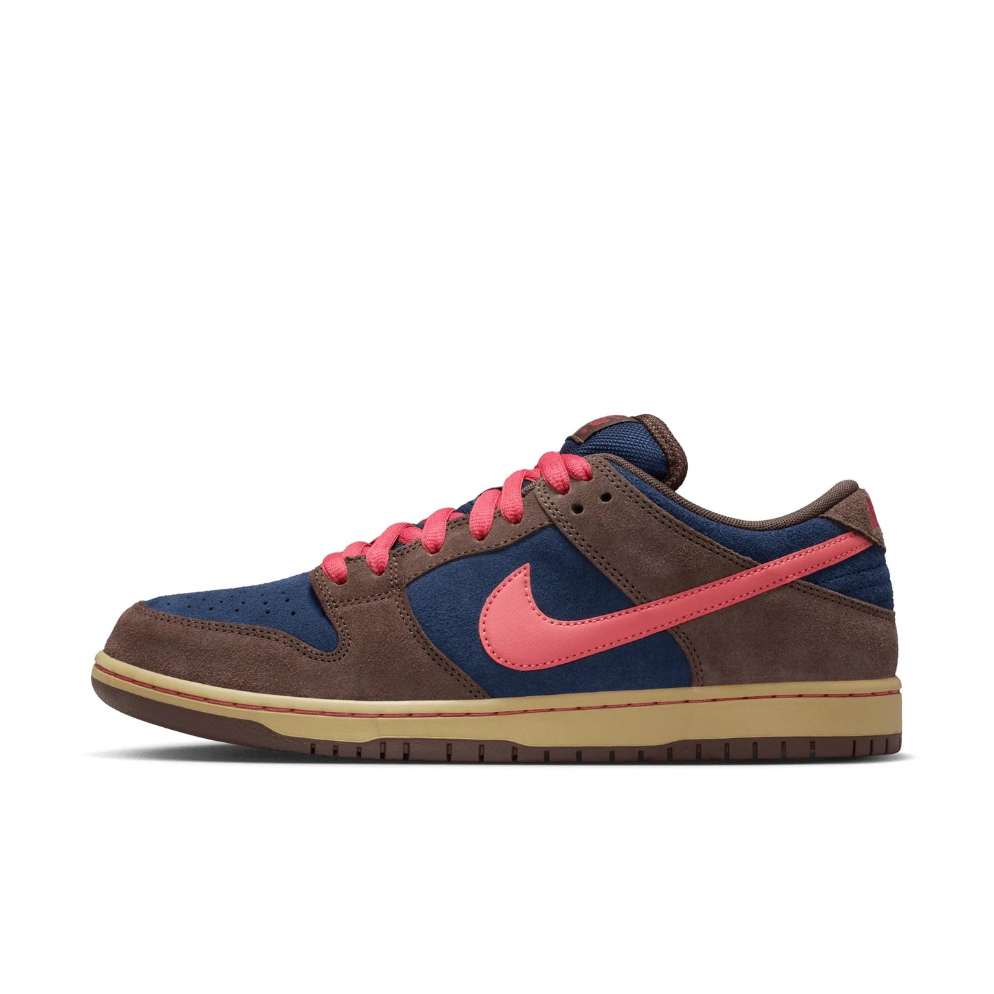 Nike SB Dunk Low Pro, baroque brown/adobe - midnight navy - Tiki Room Skateboards - 9