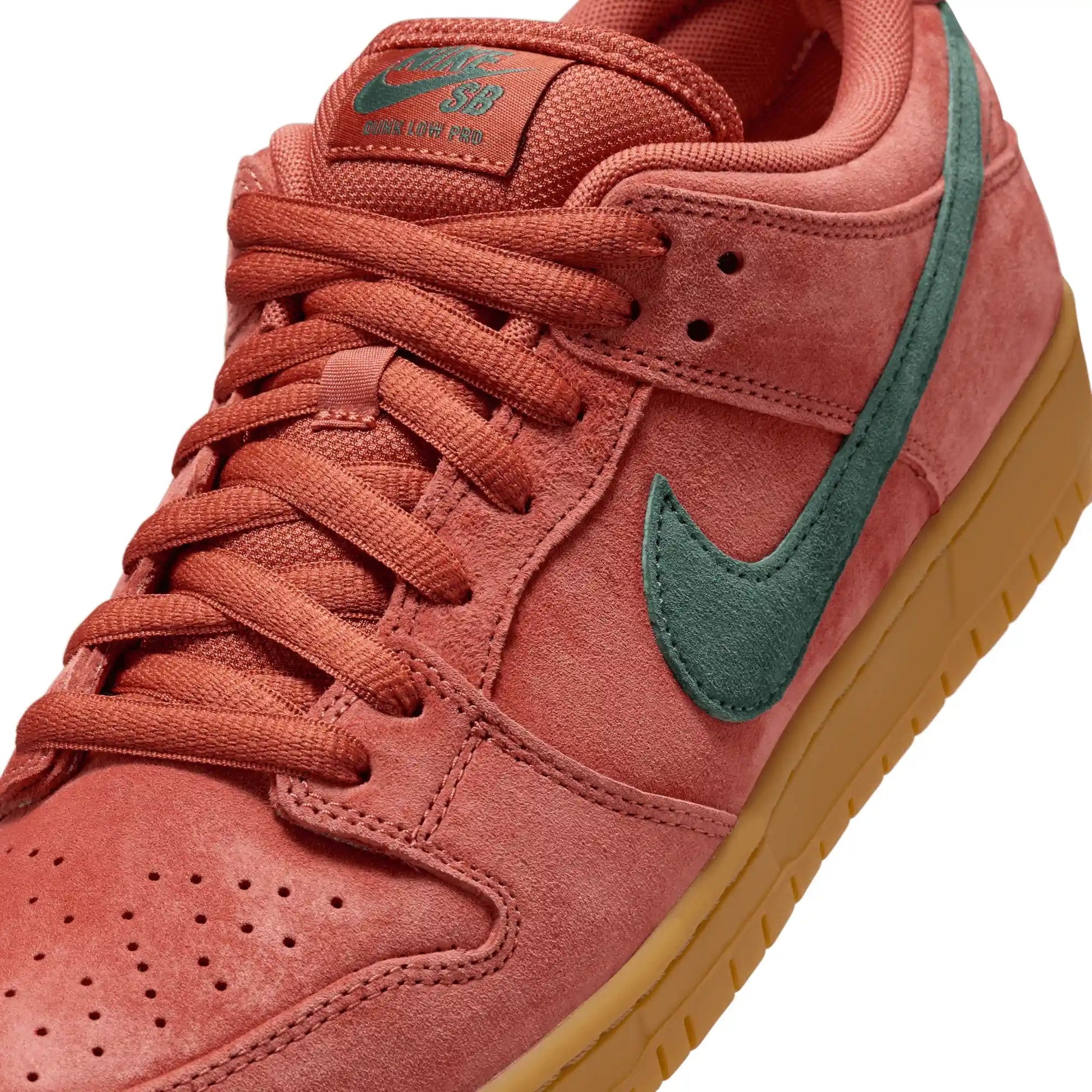 Nike SB Dunk Low Pro, burnt sunrise/vintage green - Tiki Room Skateboards - 3