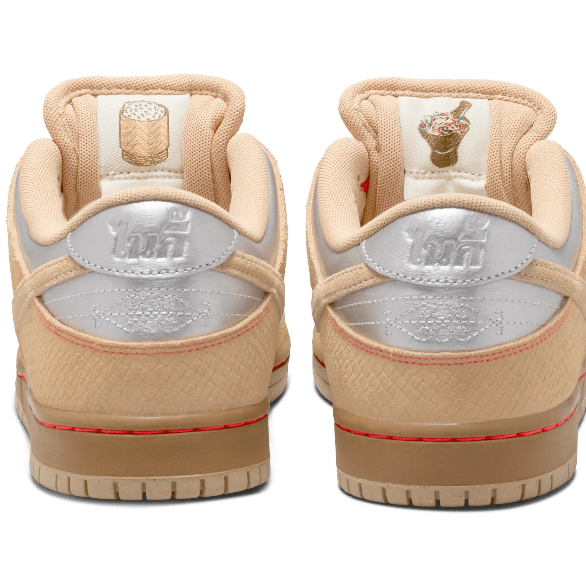 Nike SB Dunk Low Pro, canvas/vachetta tan - parachute beige - Tiki Room Skateboards - 5