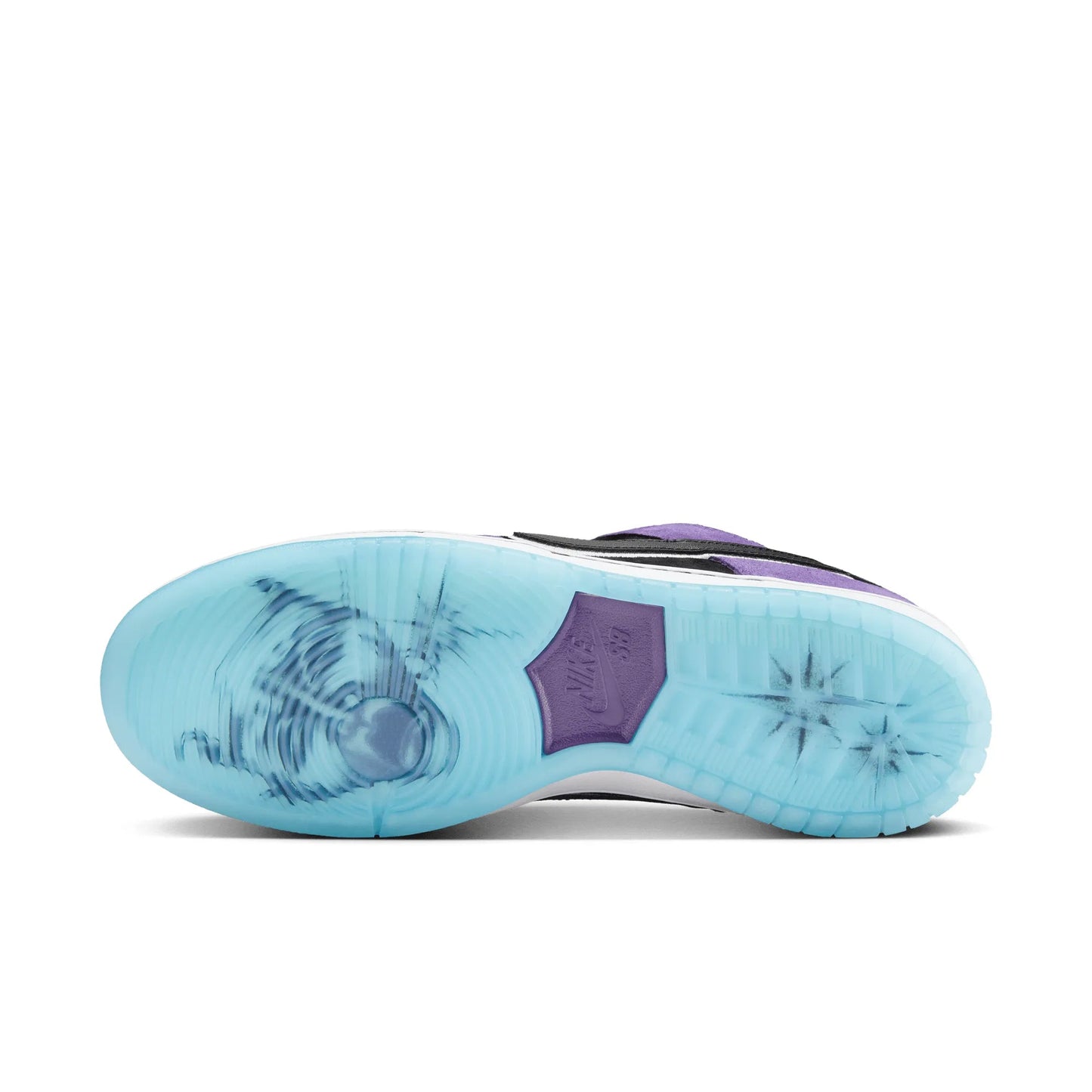 Nike SB Dunk Low Pro, court purple/black - white - lagoon pulse - Tiki Room Skateboards - 6