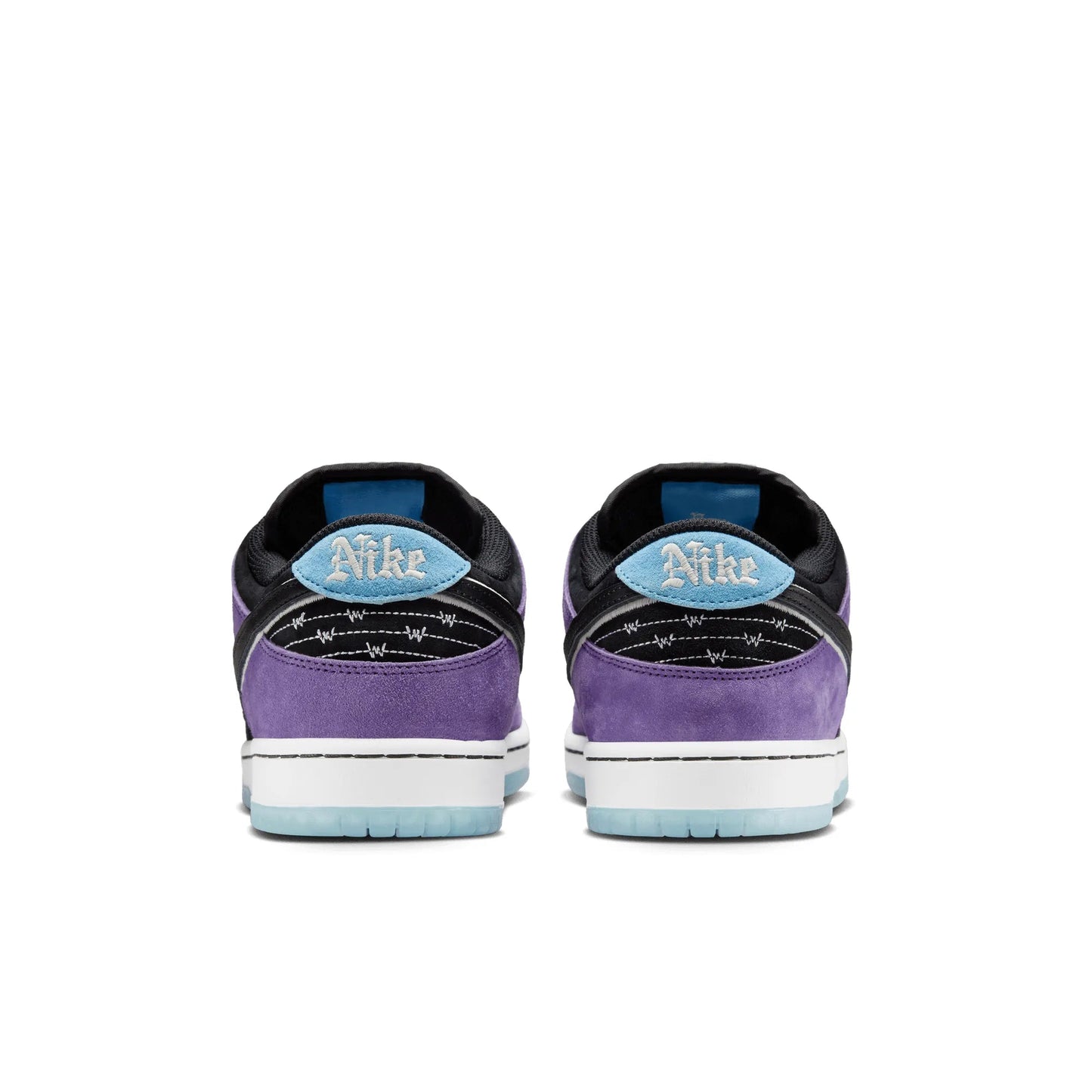 Nike SB Dunk Low Pro, court purple/black - white - lagoon pulse - Tiki Room Skateboards - 8