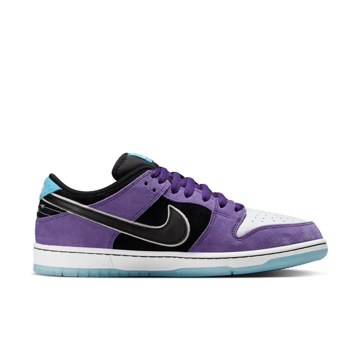Nike SB Dunk Low Pro, court purple/black - white - lagoon pulse - Tiki Room Skateboards - 14