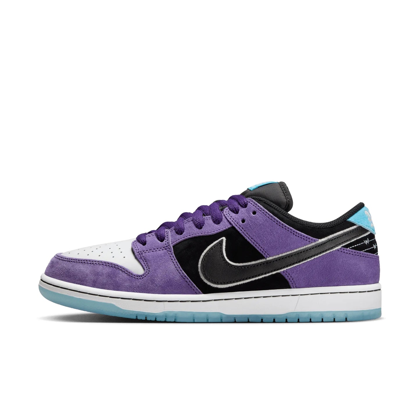 Nike SB Dunk Low Pro, court purple/black - white - lagoon pulse - Tiki Room Skateboards - 12