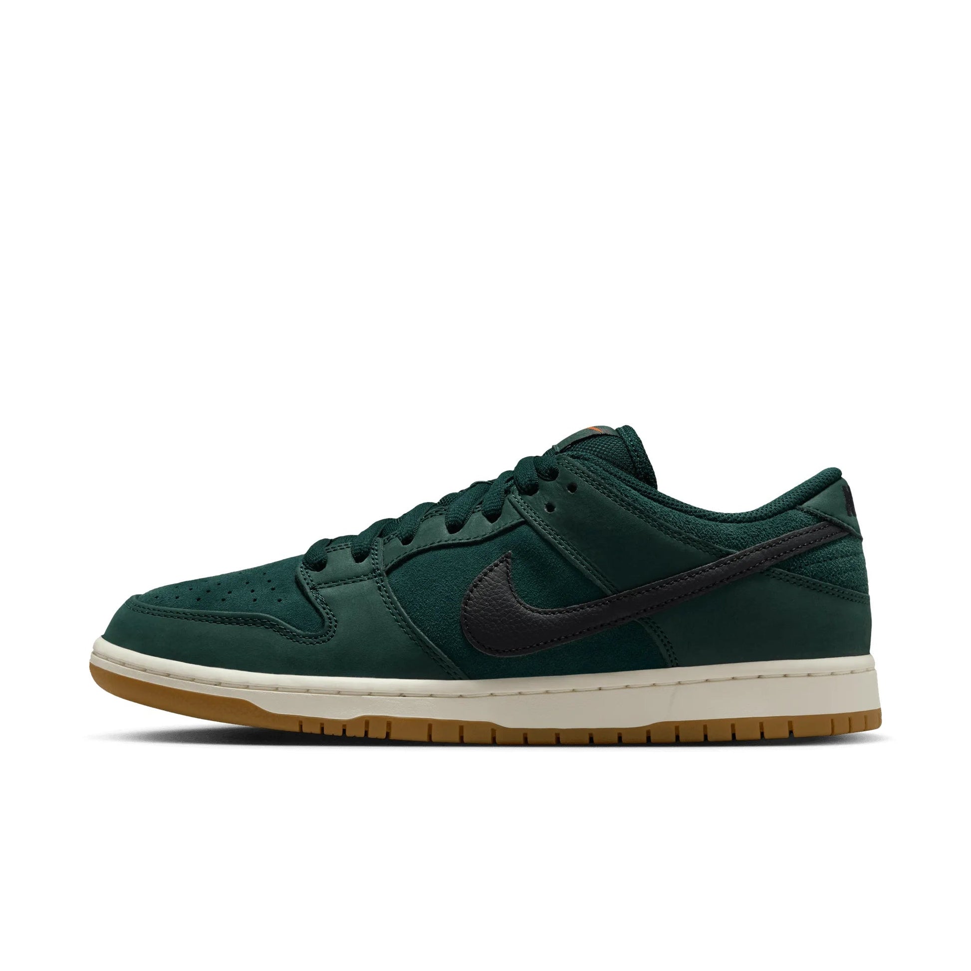 Nike SB Dunk Low Pro, deep fir/black - fir - sail - Tiki Room Skateboards - 9