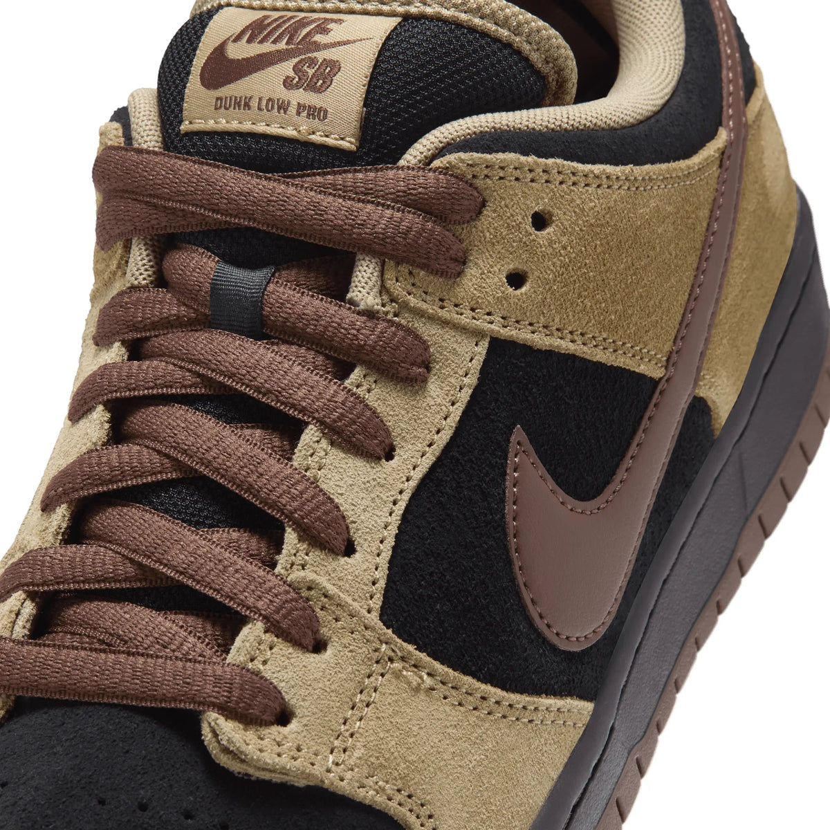 Nike SB Dunk Low Pro, filbert/lt chocolate-black-burgundy ash - Tiki Room Skateboards - 3