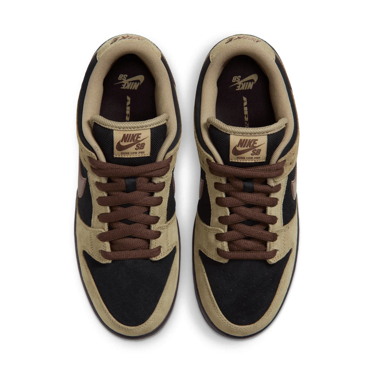 Nike SB Dunk Low Pro, filbert/lt chocolate-black-burgundy ash - Tiki Room Skateboards - 6