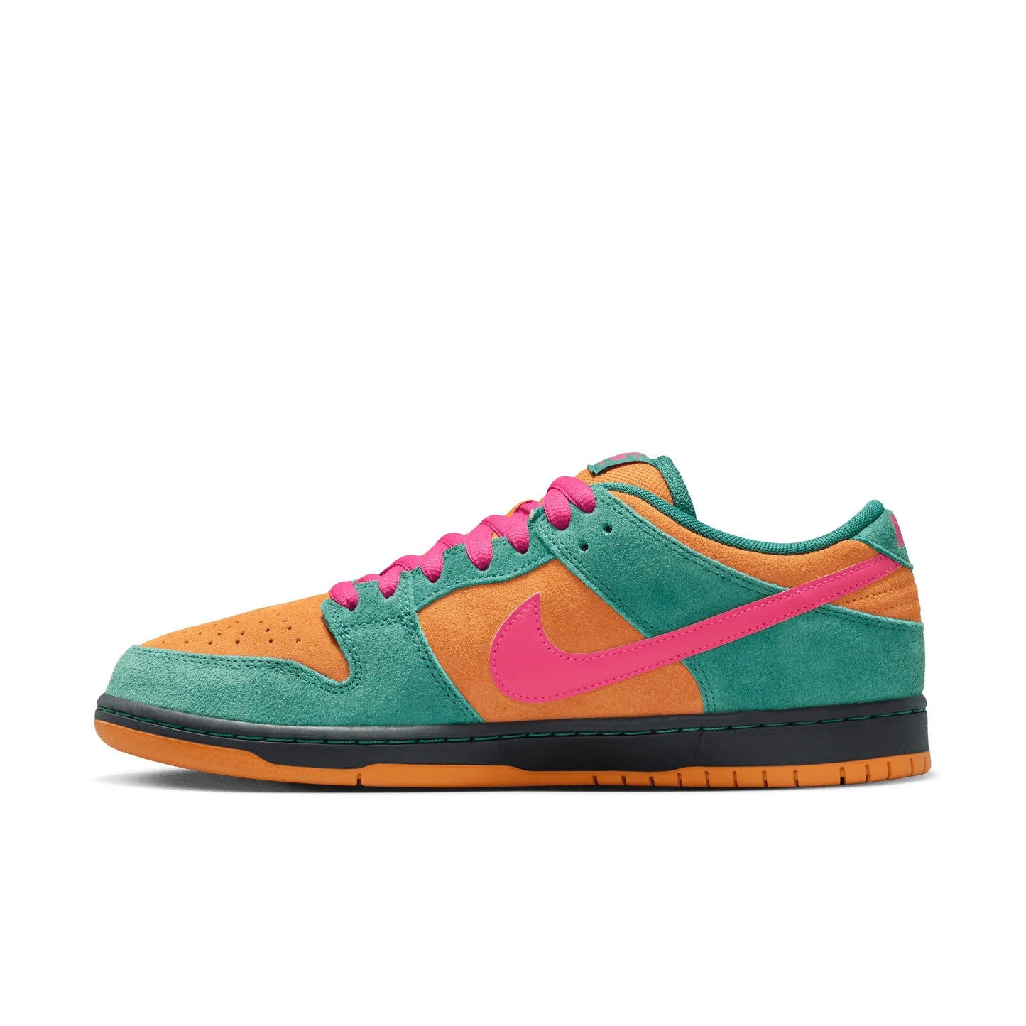 Nike SB Dunk Low Pro, green noise/watermelon-light curry - Tiki Room Skateboards - 11