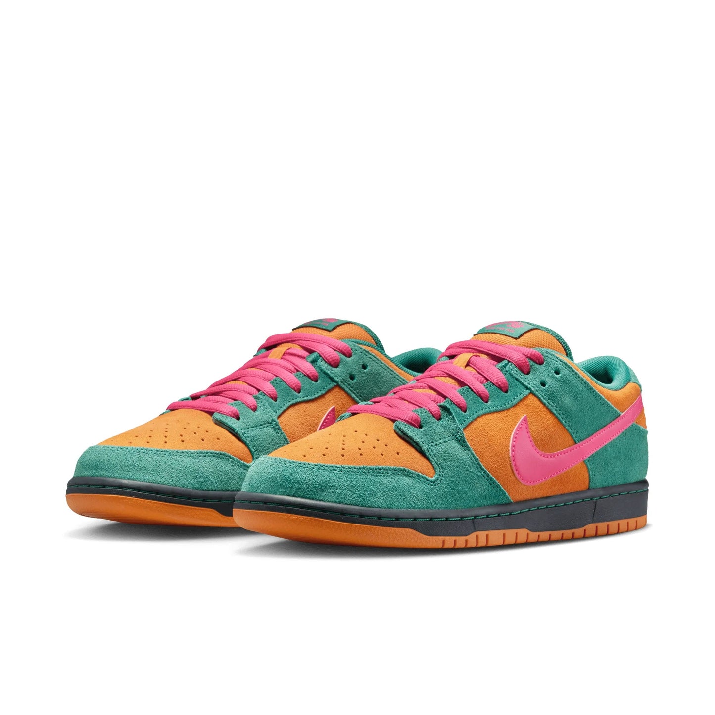 Nike SB Dunk Low Pro, green noise/watermelon-light curry - Tiki Room Skateboards - 2