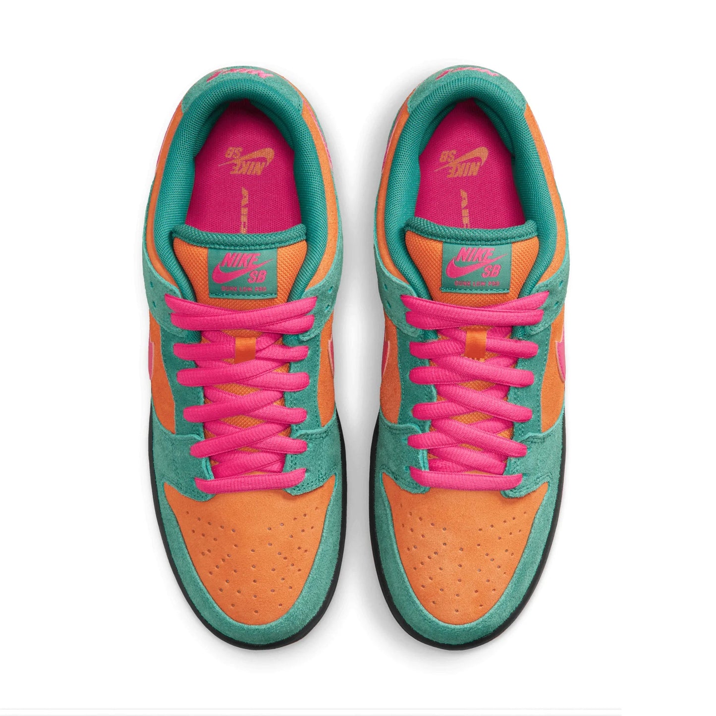 Nike SB Dunk Low Pro, green noise/watermelon-light curry - Tiki Room Skateboards - 6