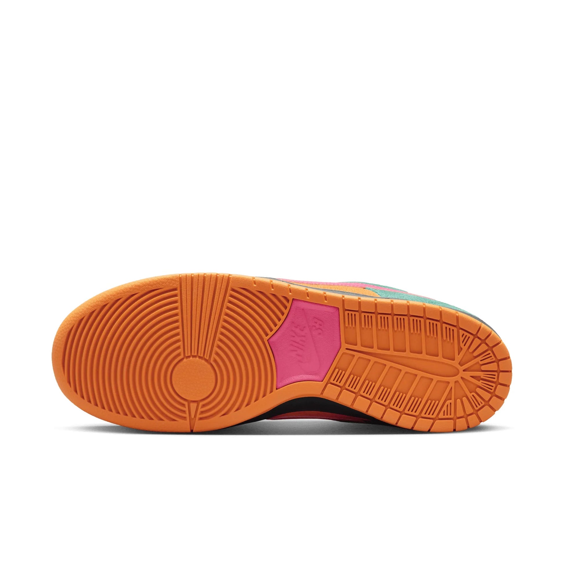 Nike SB Dunk Low Pro, green noise/watermelon-light curry - Tiki Room Skateboards - 7