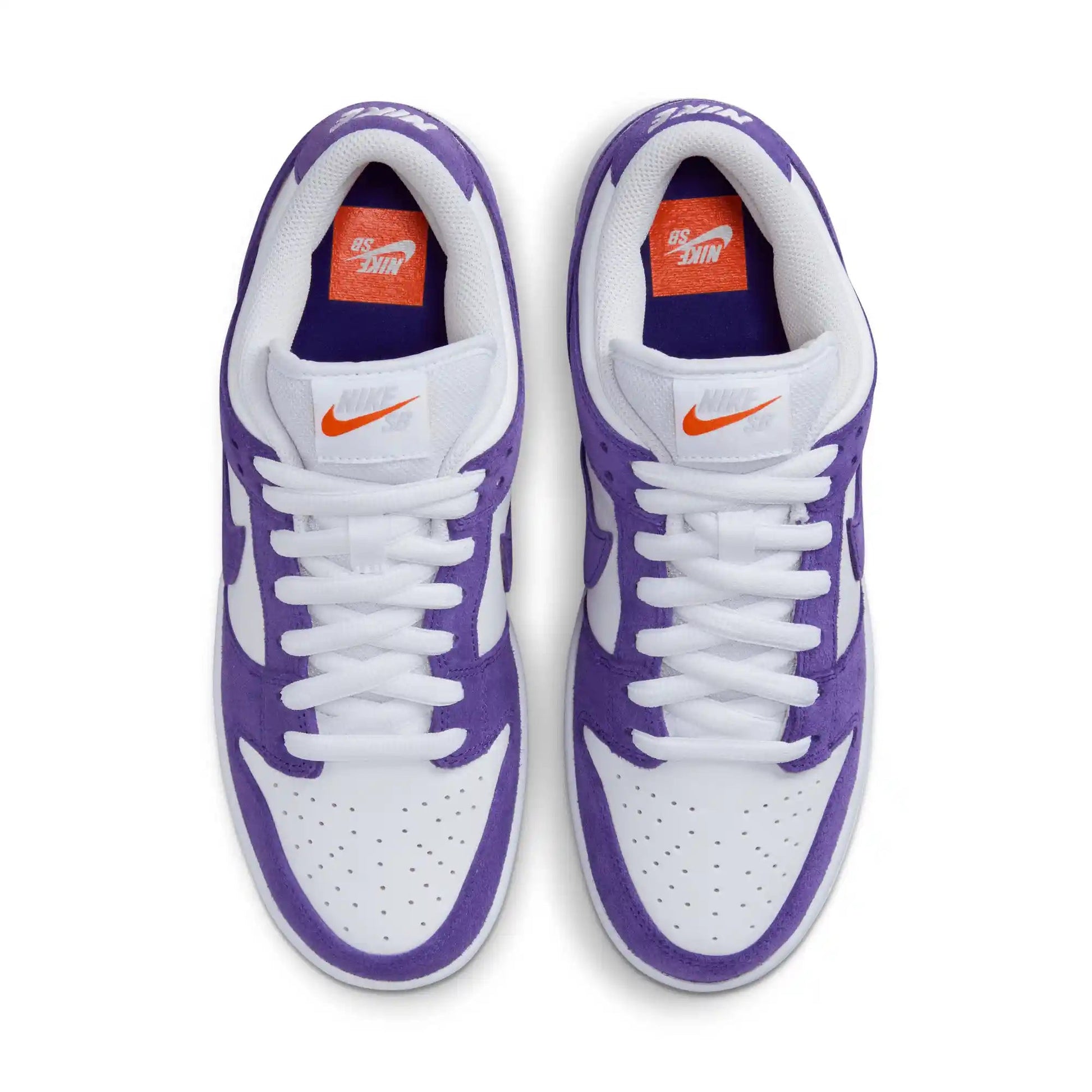 Nike SB Dunk Low Pro Iso, court purple/court purple - white - Tiki Room Skateboards - 3