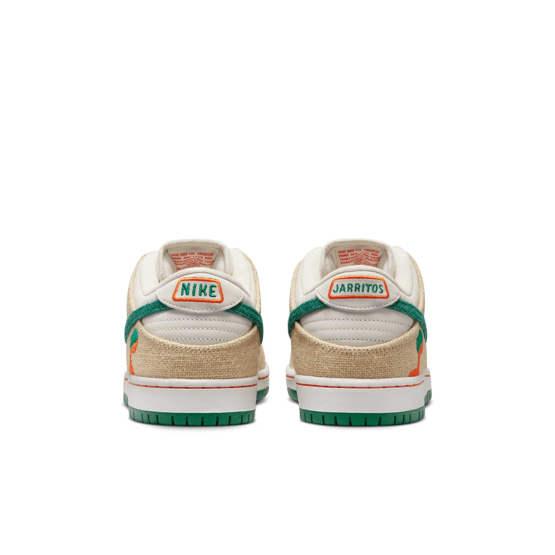 Nike SB Dunk Low Pro Jarritos®️, phantom/safety orange - malachite - Tiki Room Skateboards - 3