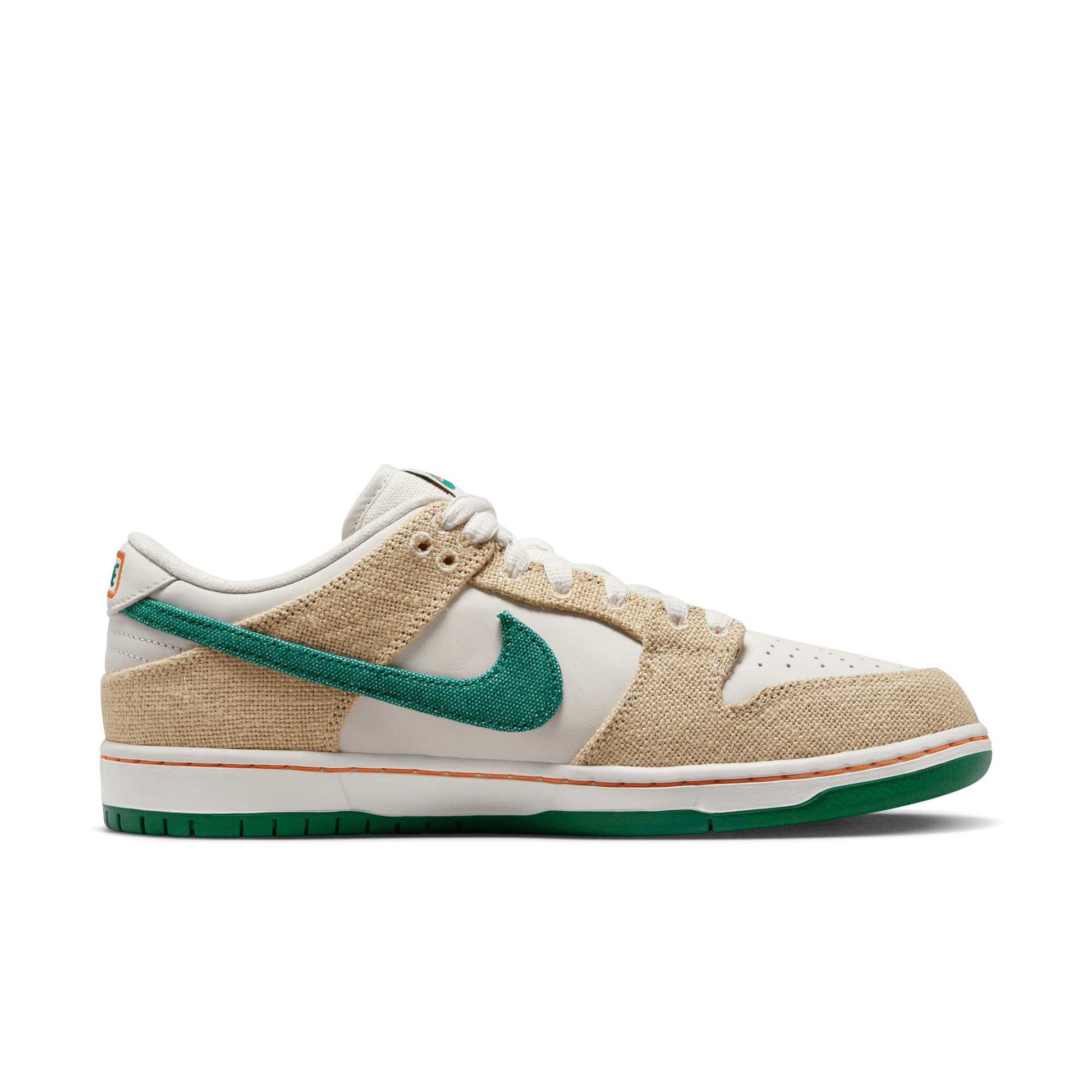 Nike SB Dunk Low Pro Jarritos®️, phantom/safety orange - malachite - Tiki Room Skateboards - 9