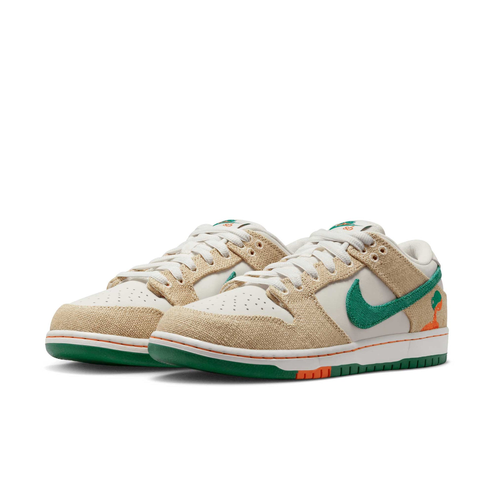 Nike SB Dunk Low Pro Jarritos®️, phantom/safety orange - malachite - Tiki Room Skateboards - 2