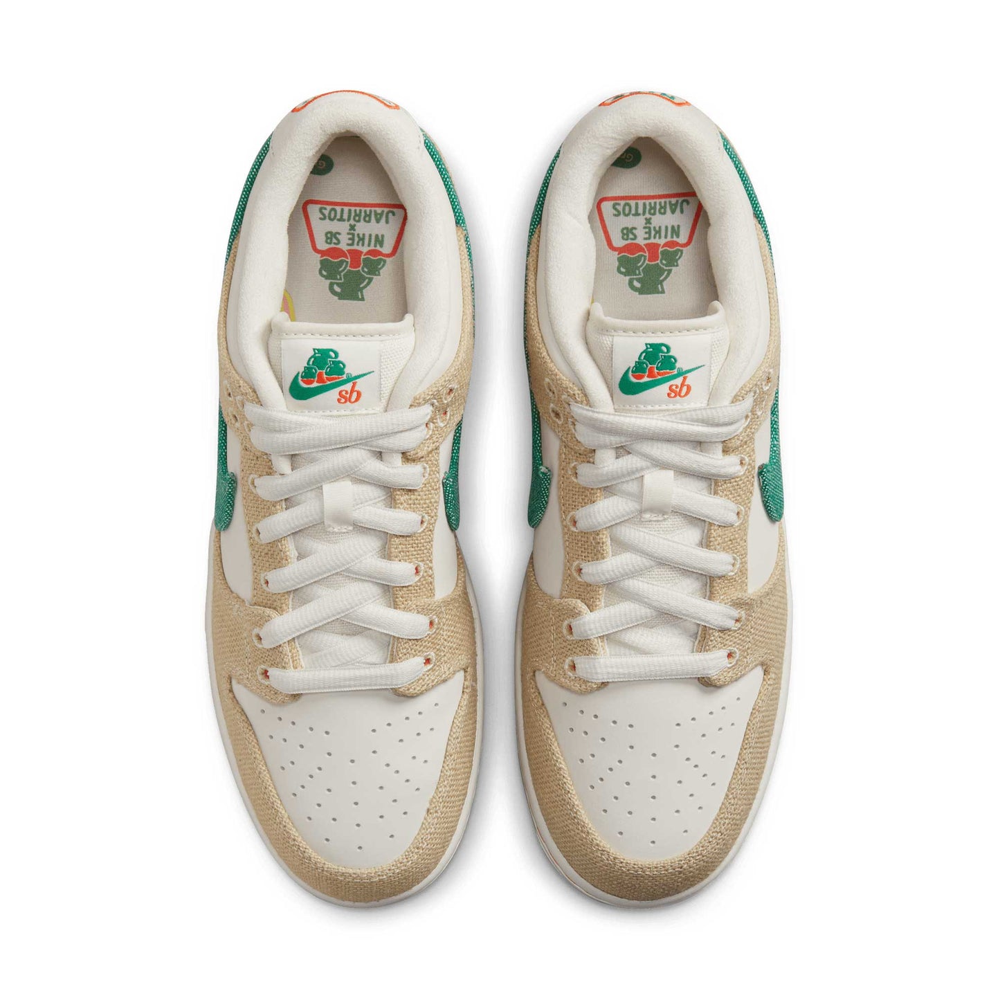 Nike SB Dunk Low Pro Jarritos®️, phantom/safety orange - malachite - Tiki Room Skateboards - 4