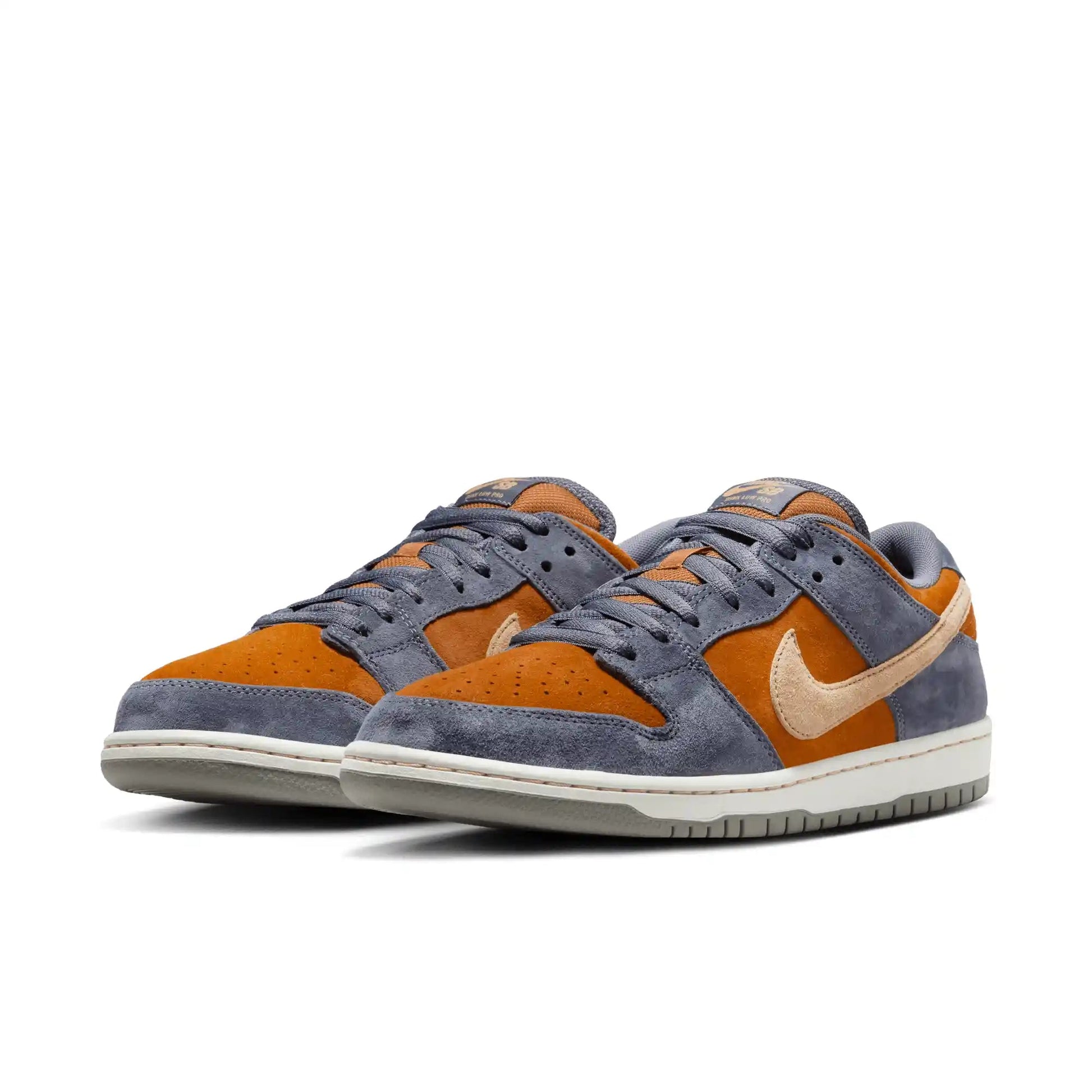 Nike SB Dunk Low Pro, light carbon/sesame - monarch - summit white - Tiki Room Skateboards - 2