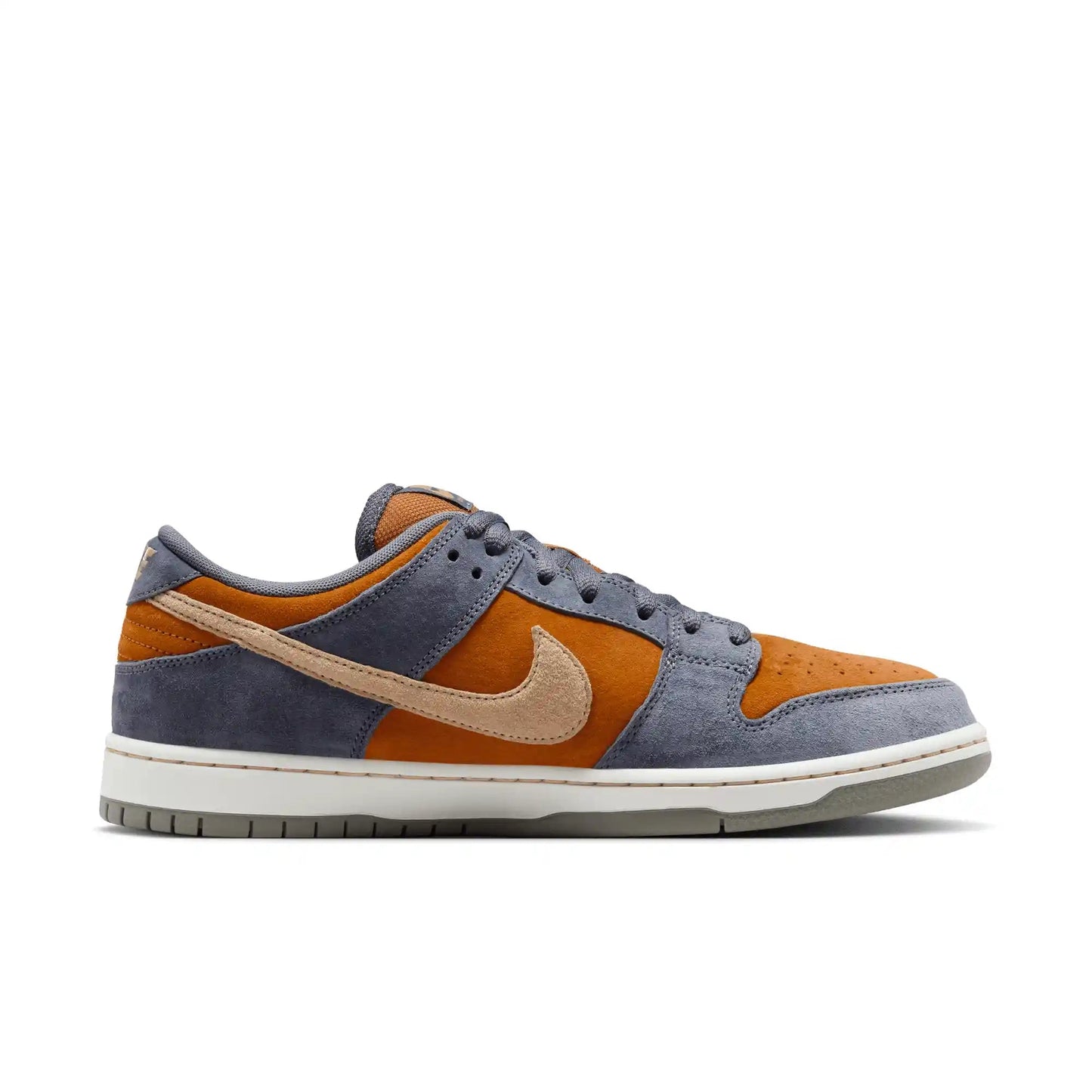 Nike SB Dunk Low Pro, light carbon/sesame - monarch - summit white - Tiki Room Skateboards - 11