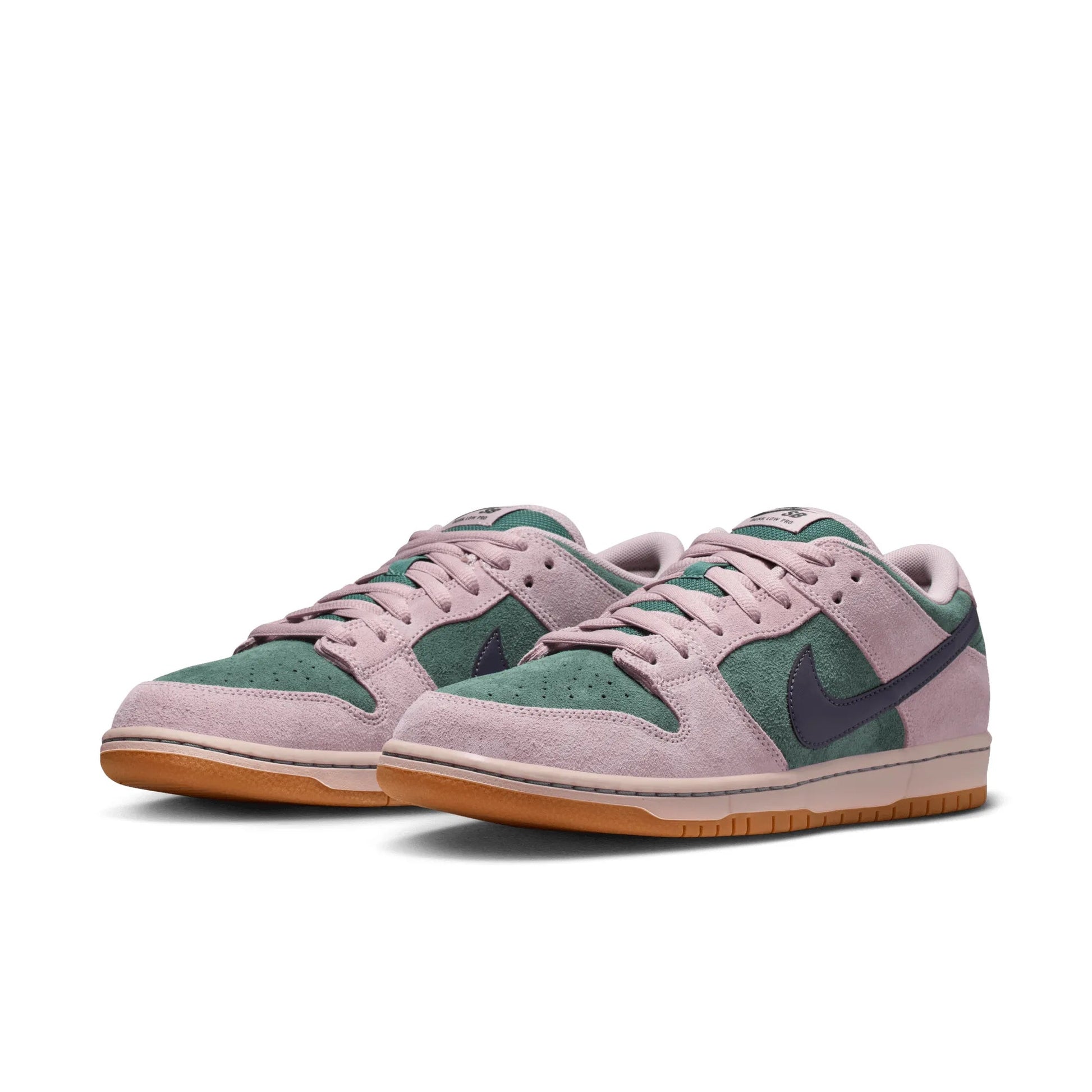 Nike SB Dunk Low Pro, mineral slate/dark raisin - particle rose - Tiki Room Skateboards - 2