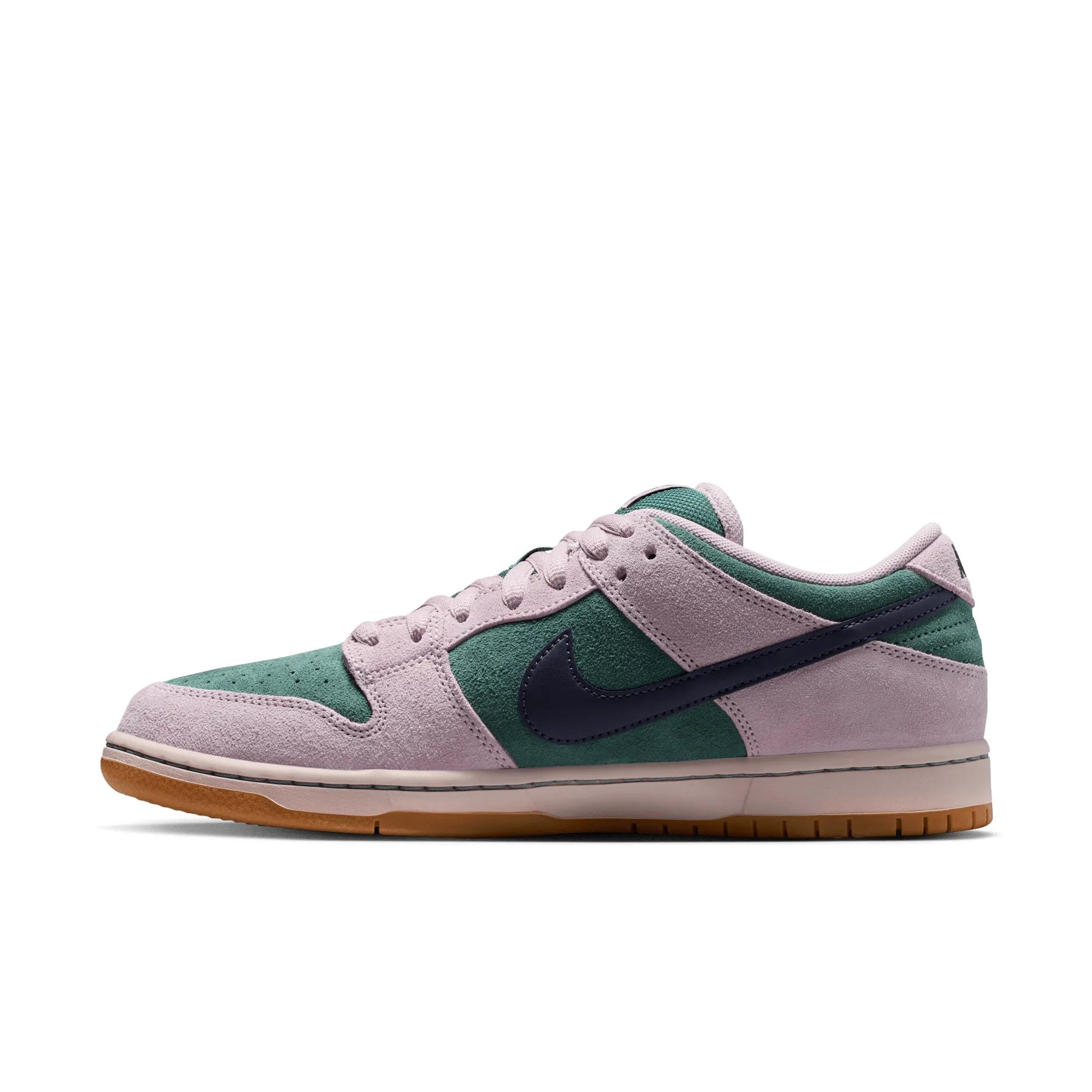 Nike SB Dunk Low Pro, mineral slate/dark raisin - particle rose - Tiki Room Skateboards - 9