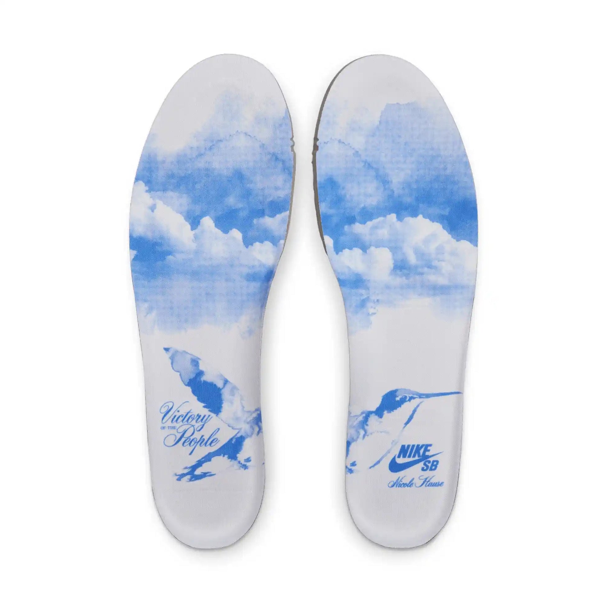 Nike SB Dunk Low Pro Nicole Hause, white/university blue - white - Tiki Room Skateboards - 7