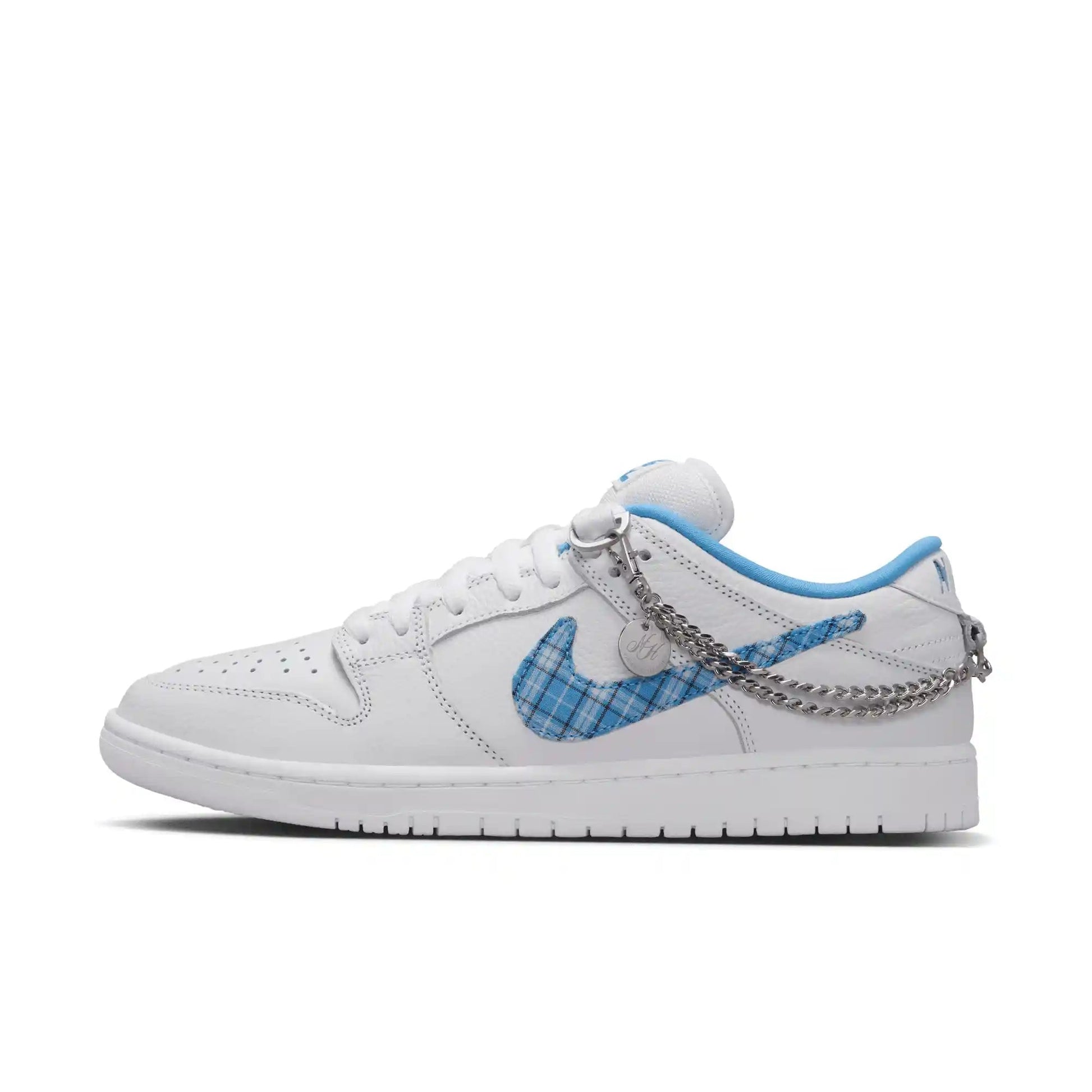 Nike SB Dunk Low Pro Nicole Hause, white/university blue - white - Tiki Room Skateboards - 11