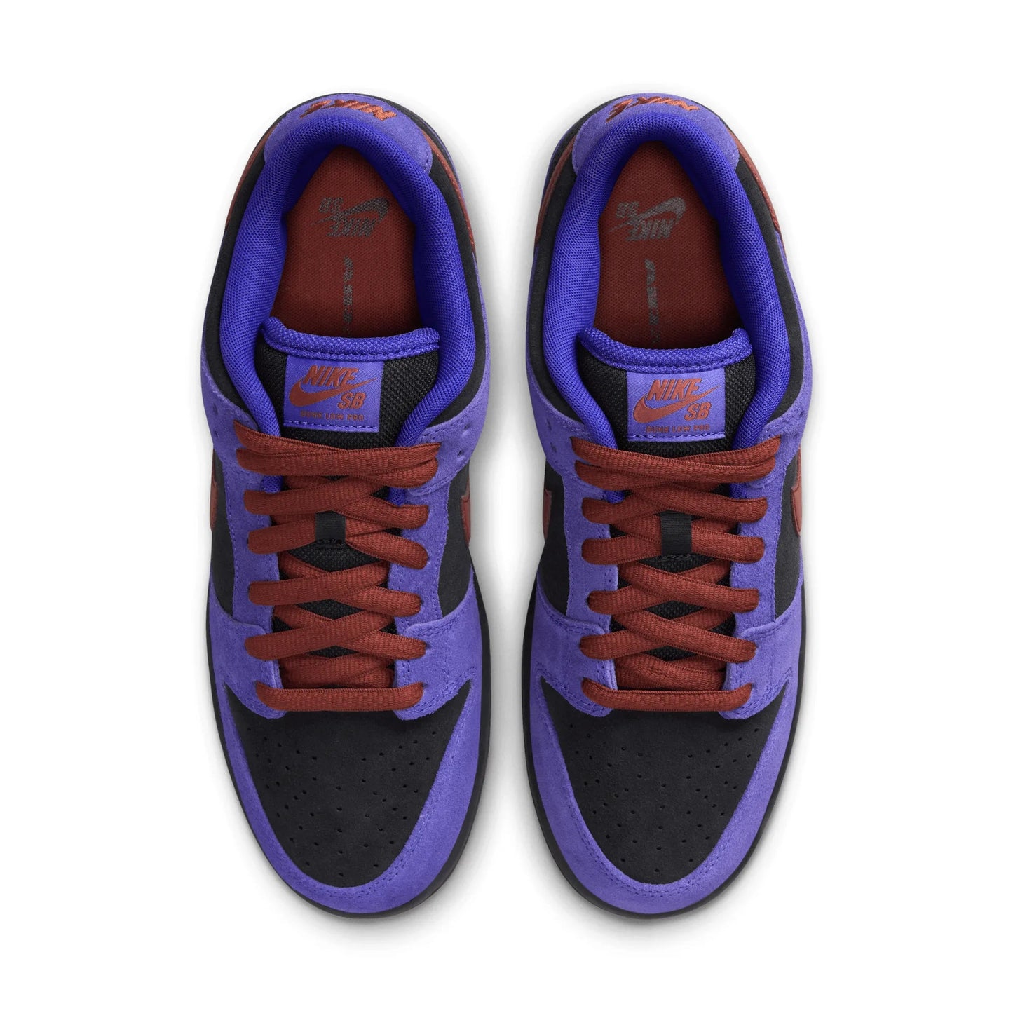 Nike SB Dunk Low Pro, persian violet/cinnamon - off noir - Tiki Room Skateboards - 7