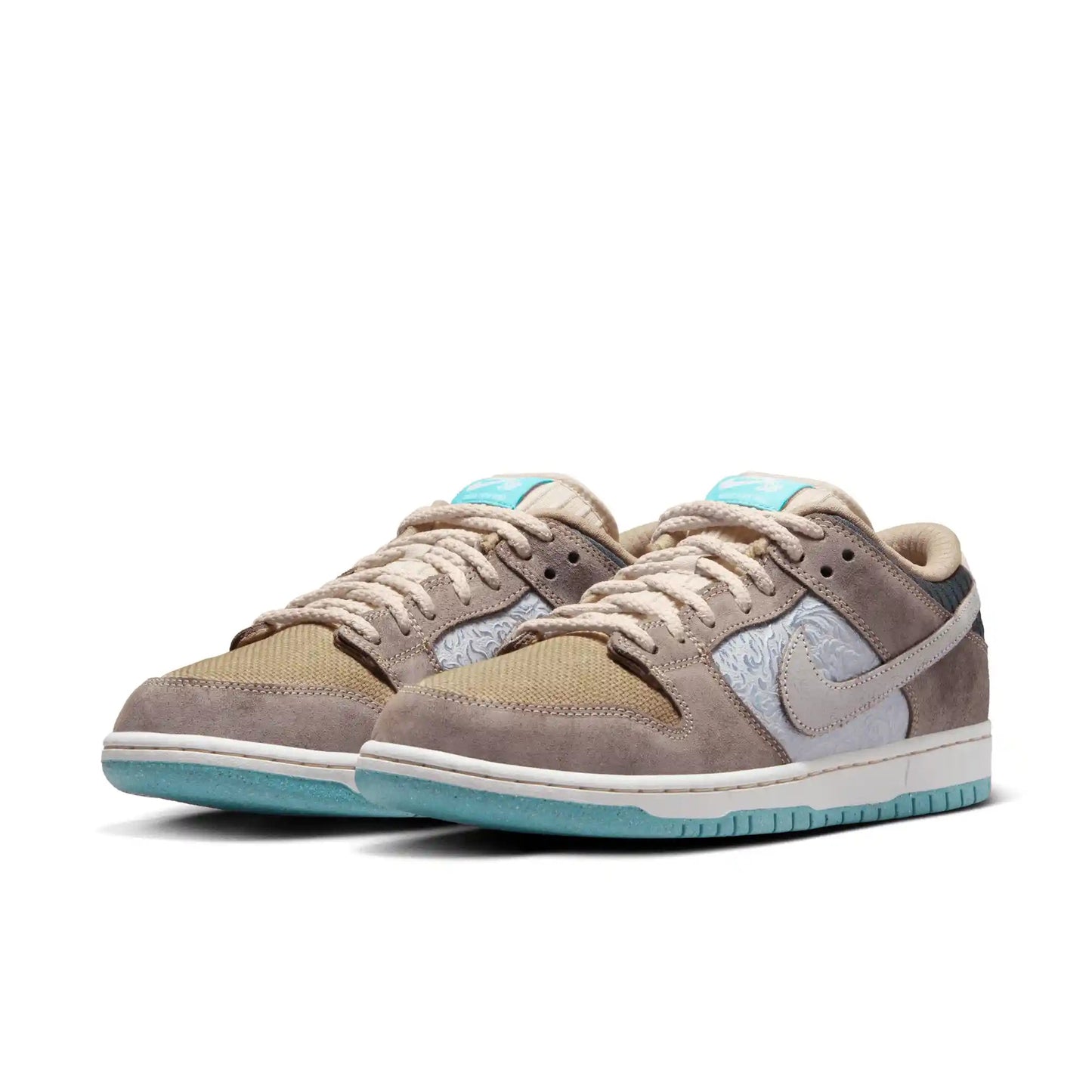 Nike SB Dunk Low Pro Premium, baroque brown/summit white - sanddrift - Tiki Room Skateboards - 3