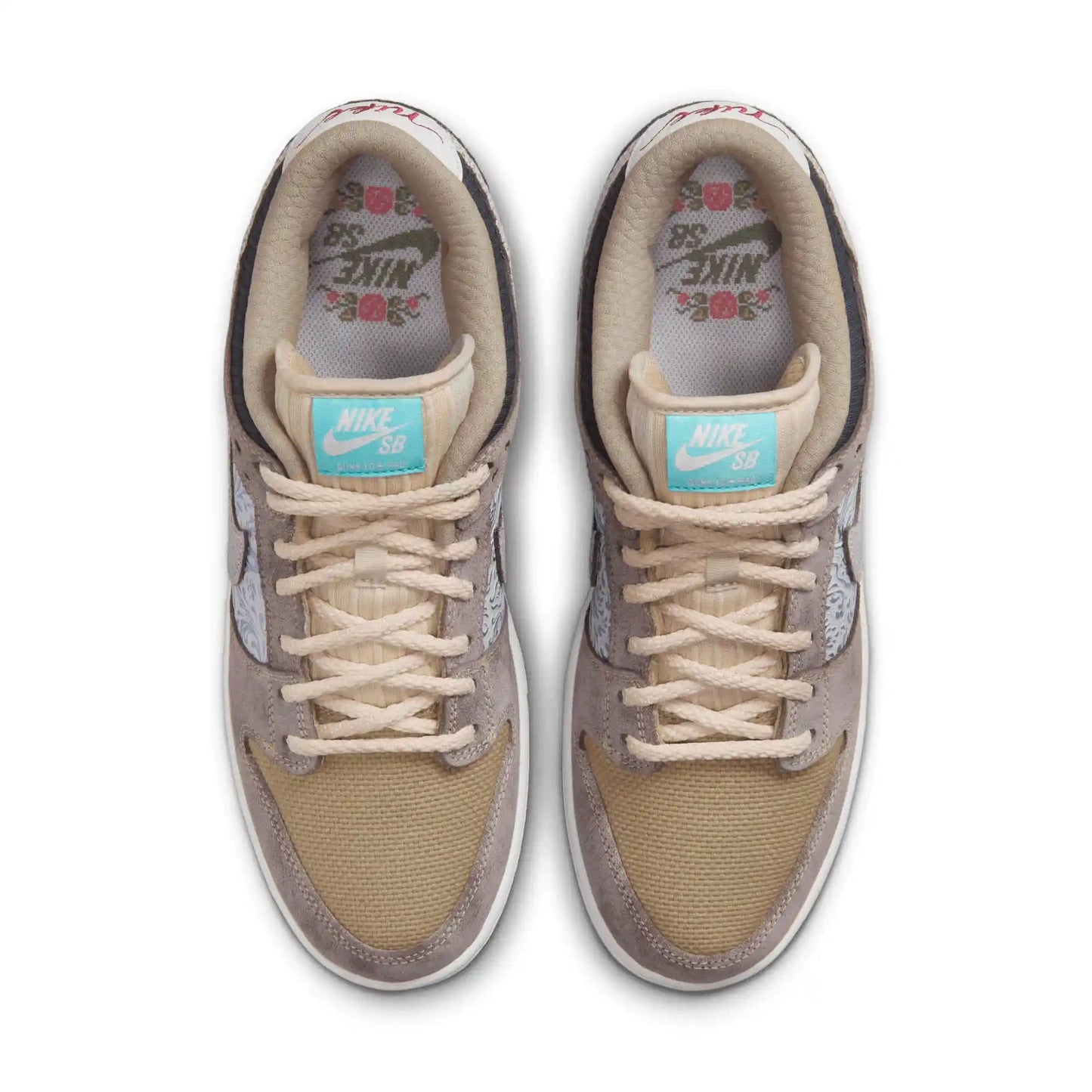 Nike SB Dunk Low Pro Premium, baroque brown/summit white - sanddrift - Tiki Room Skateboards - 5