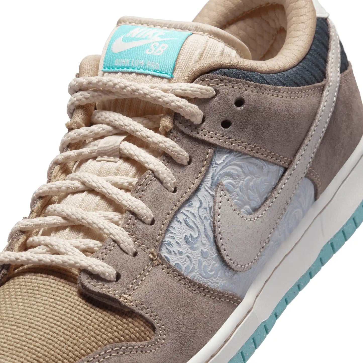 Nike SB Dunk Low Pro Premium, baroque brown/summit white - sanddrift - Tiki Room Skateboards - 2