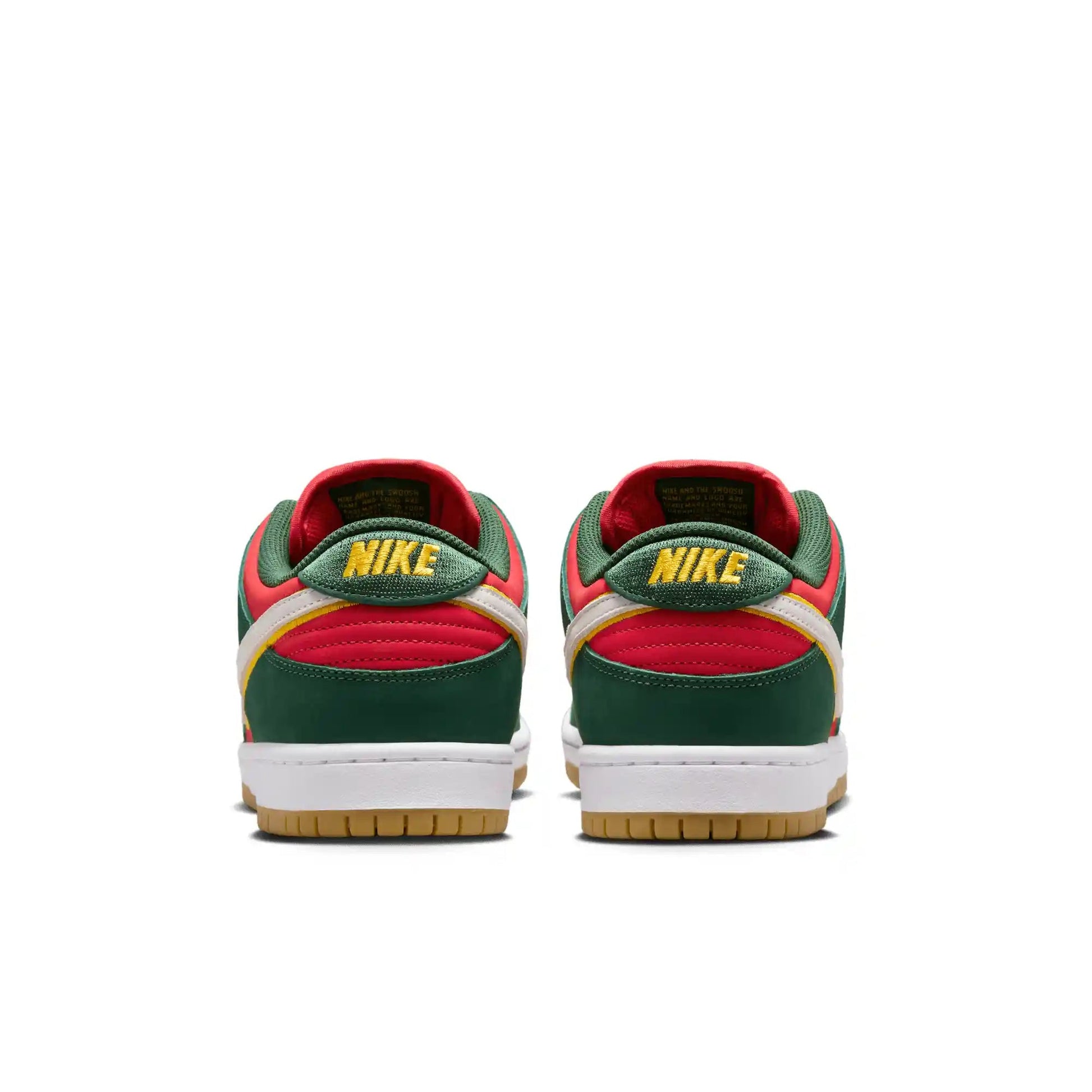 Nike SB Dunk Low Pro Premium, fir/white - university gold - fire red - Tiki Room Skateboards - 5