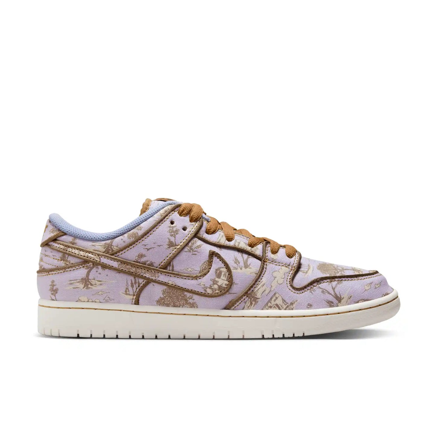 Nike SB Dunk Low Pro Premium, football grey/coconut milk - khaki - Tiki Room Skateboards - 1