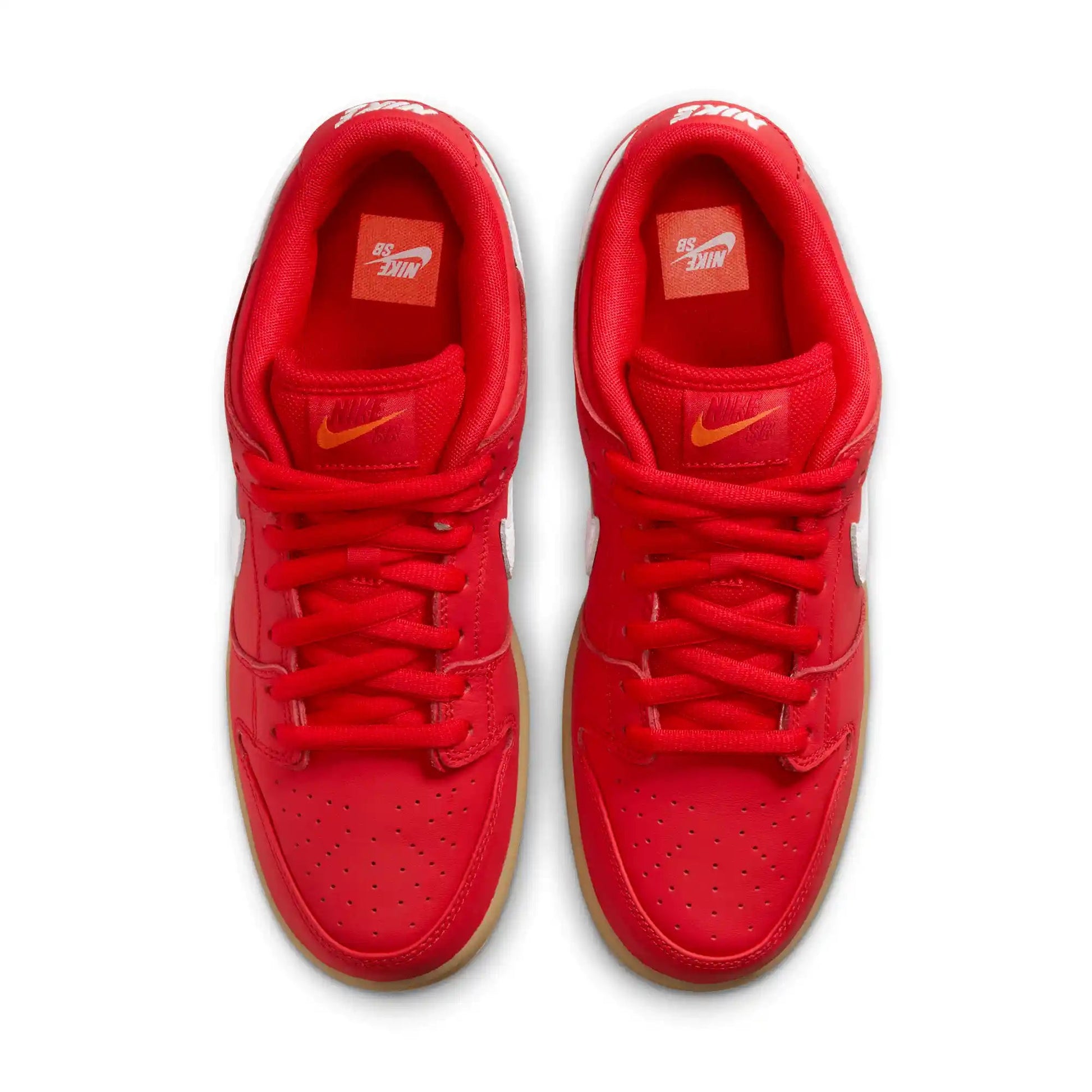 Nike SB Dunk Low Pro, university red/white-university red - Tiki Room Skateboards - 4